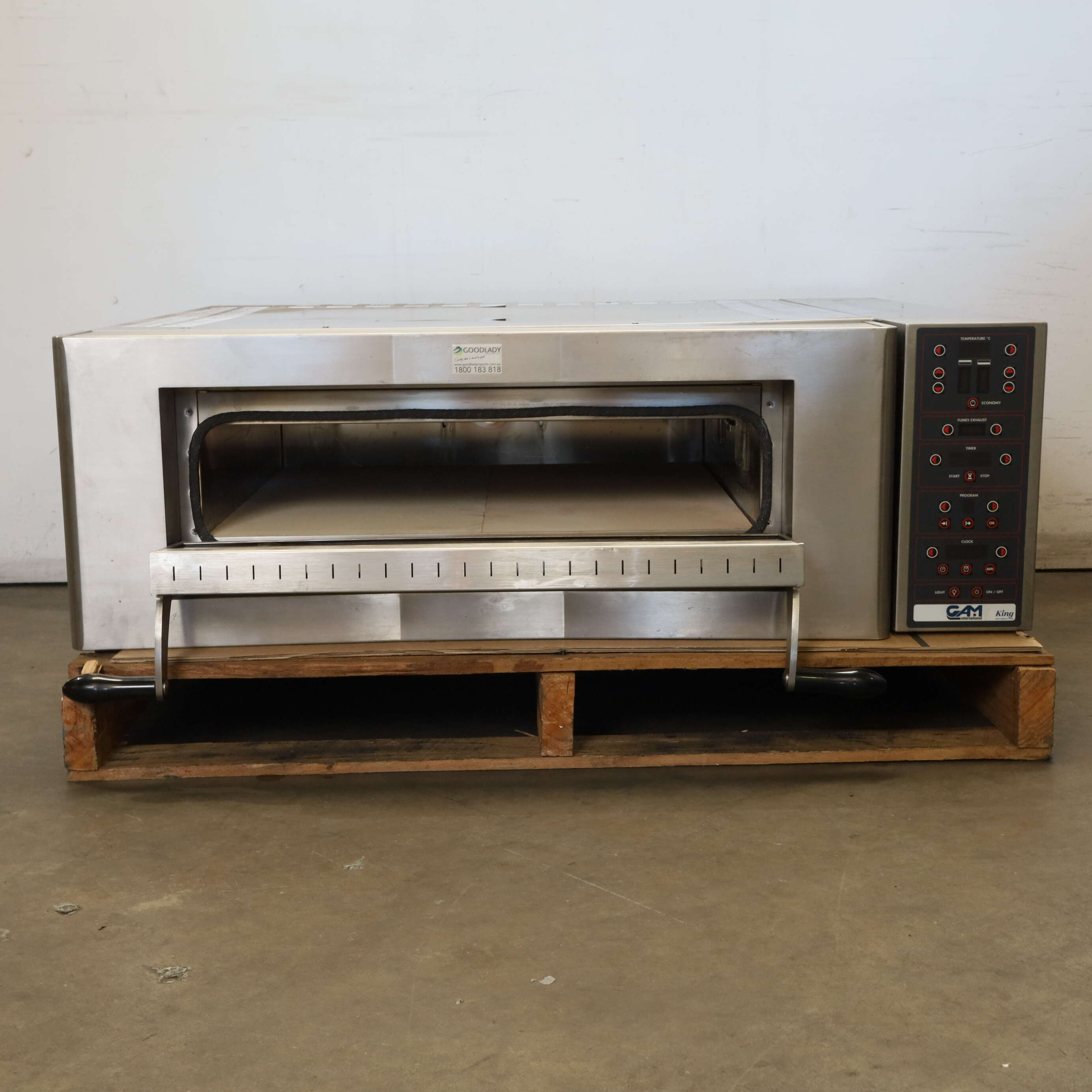 GAM FORK4TR400-FORNO KING 4 NR 1 CAM 1 Deck Pizza Oven - 776933