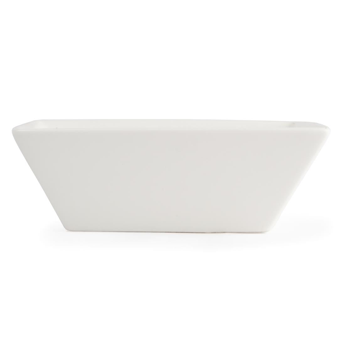 Olympia Lumina Square Bowls White 140mm (6 Pack) - CD639