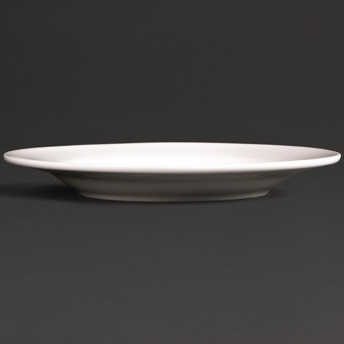 Olympia Lumina Round Saucers White 156mm (6 Pack) - CD648