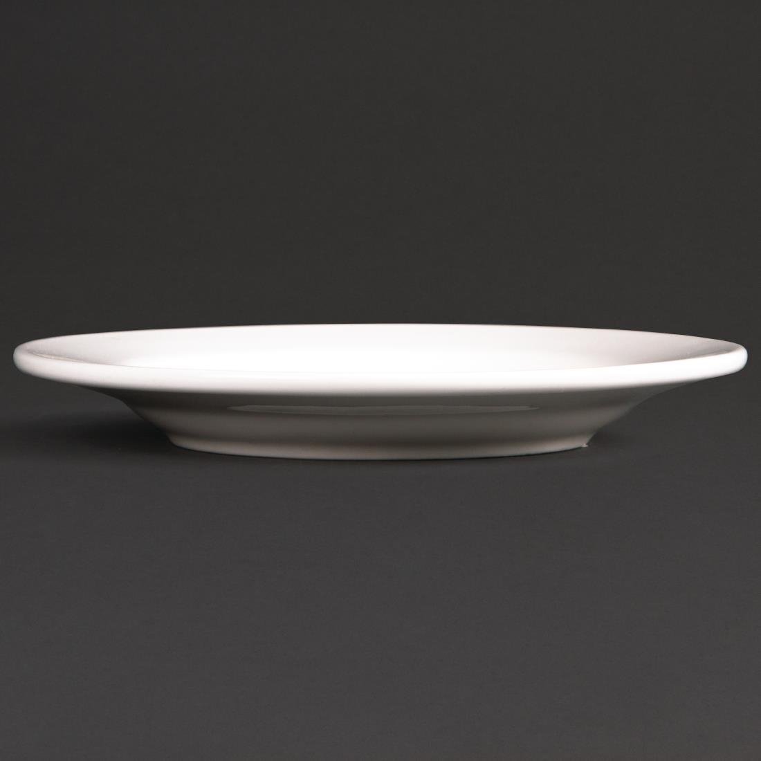 Olympia Lumina Round Saucers White 143mm (6 Pack) - CD646