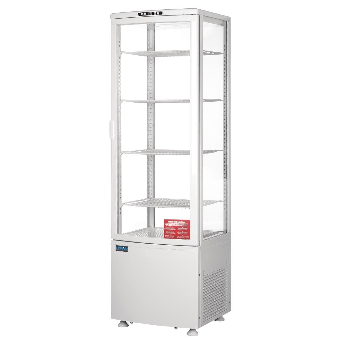 Polar C-Series Energy Efficient Curved Door Display Fridge White - 235Ltr - CX575-A