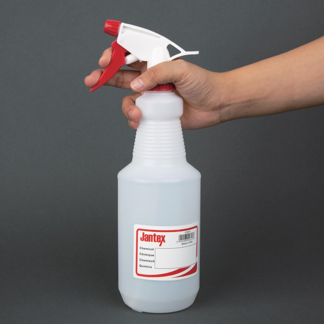Jantex Colour Coded Spray Bottles Red 750ml - CD815