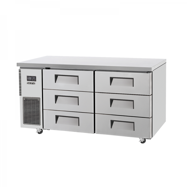 Skipio 395 Six Drawer Underbench Fridge - 1500mm Wide SUR15-3D-6