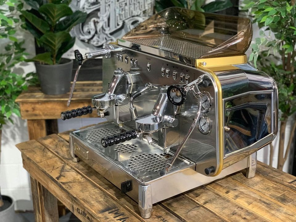 Faema E61 Jubilee Volumetric - 2 Group Commercial Espresso Machine - Stainless