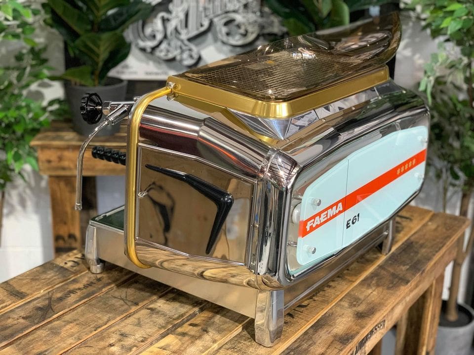 Faema E61 Jubilee Volumetric - 2 Group Commercial Espresso Machine - Stainless