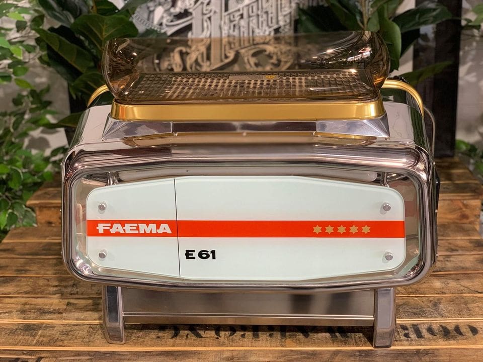 Faema E61 Jubilee Volumetric - 2 Group Commercial Espresso Machine - Stainless