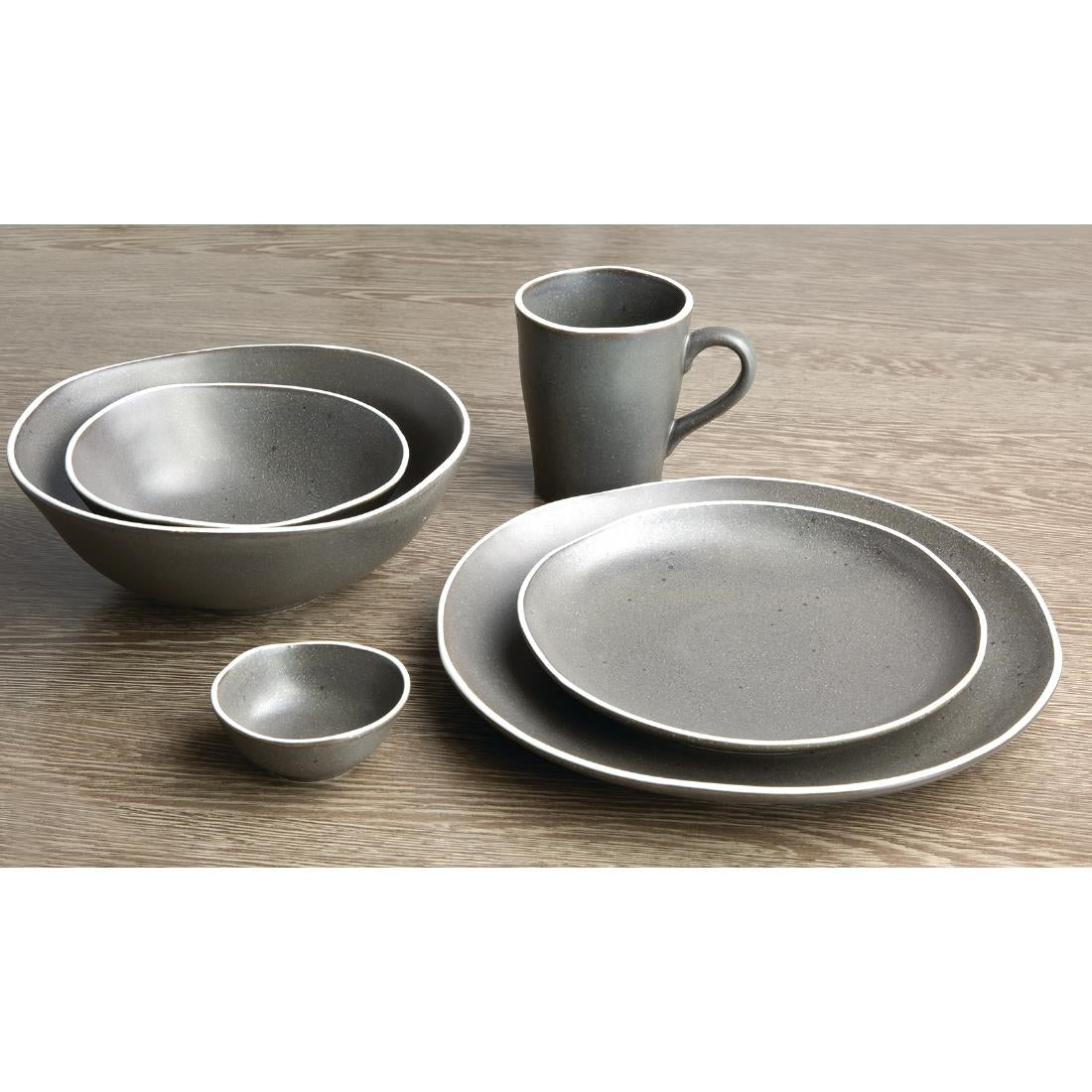 Olympia Chia Deep Bowls Charcoal 210mm - DR816
