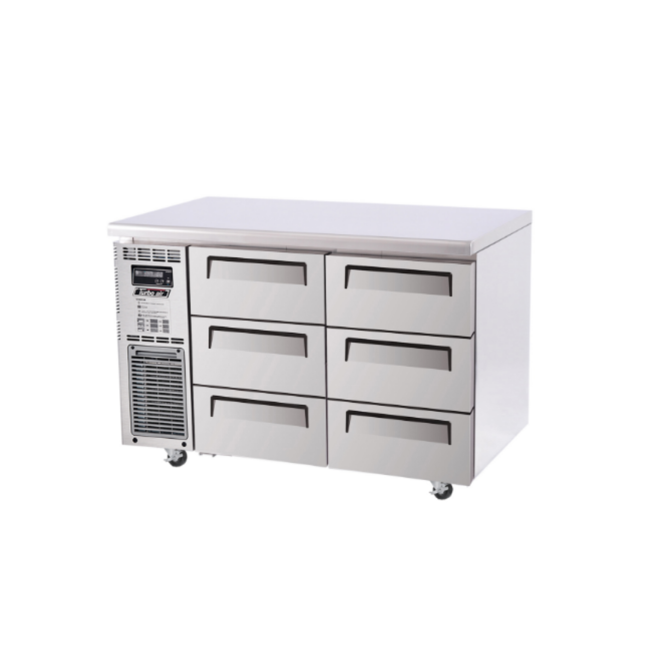 Turbo Air Undercounter 6 Drawer Fridge - 1200mm Width KUR12-3D-6-N