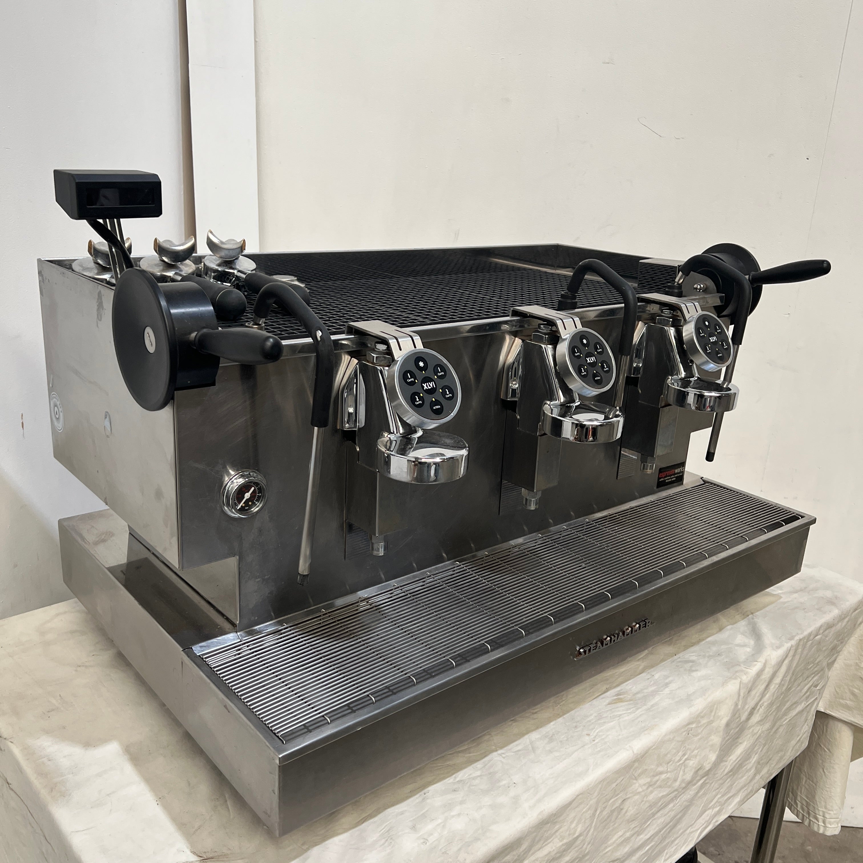 XLVI Steamhammer Electronic 3 Group Coffee Machine - 827923