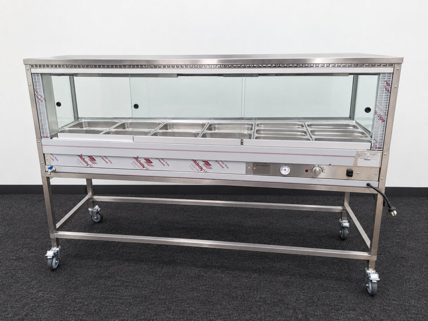 Woodson W.HFSQ26C Hot Food Display + Trolley - 851124