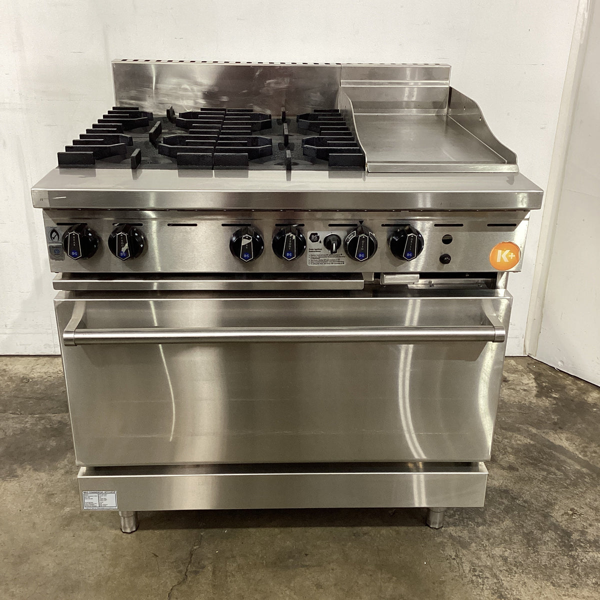 B+S KOV-SB4-GRP3 4 Burner Range Oven - 860784