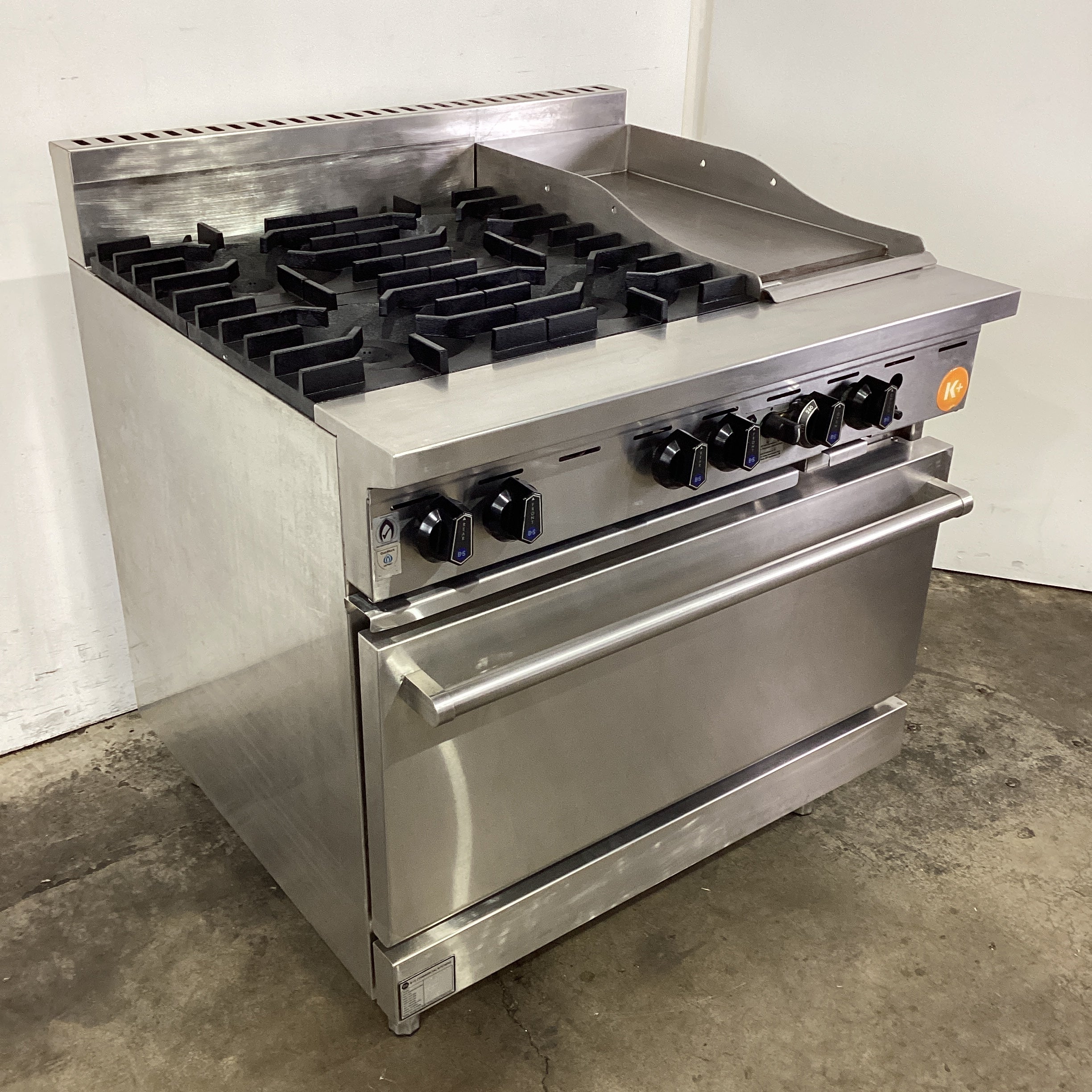 B&S KOV-SB4-GRP3 4 Burner Range Oven - 865643