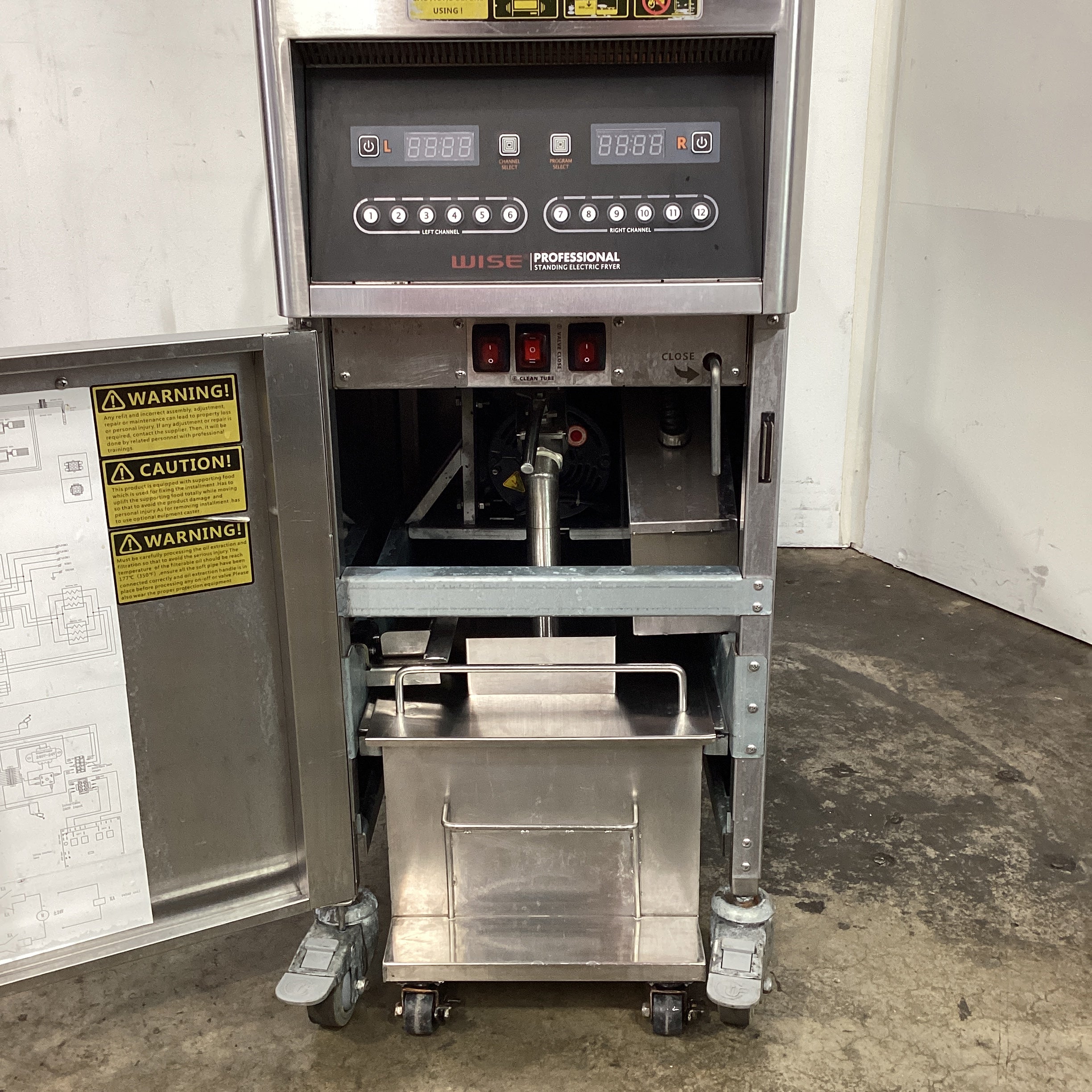 Wise AWEL-1LF Standing Fryer - 875019