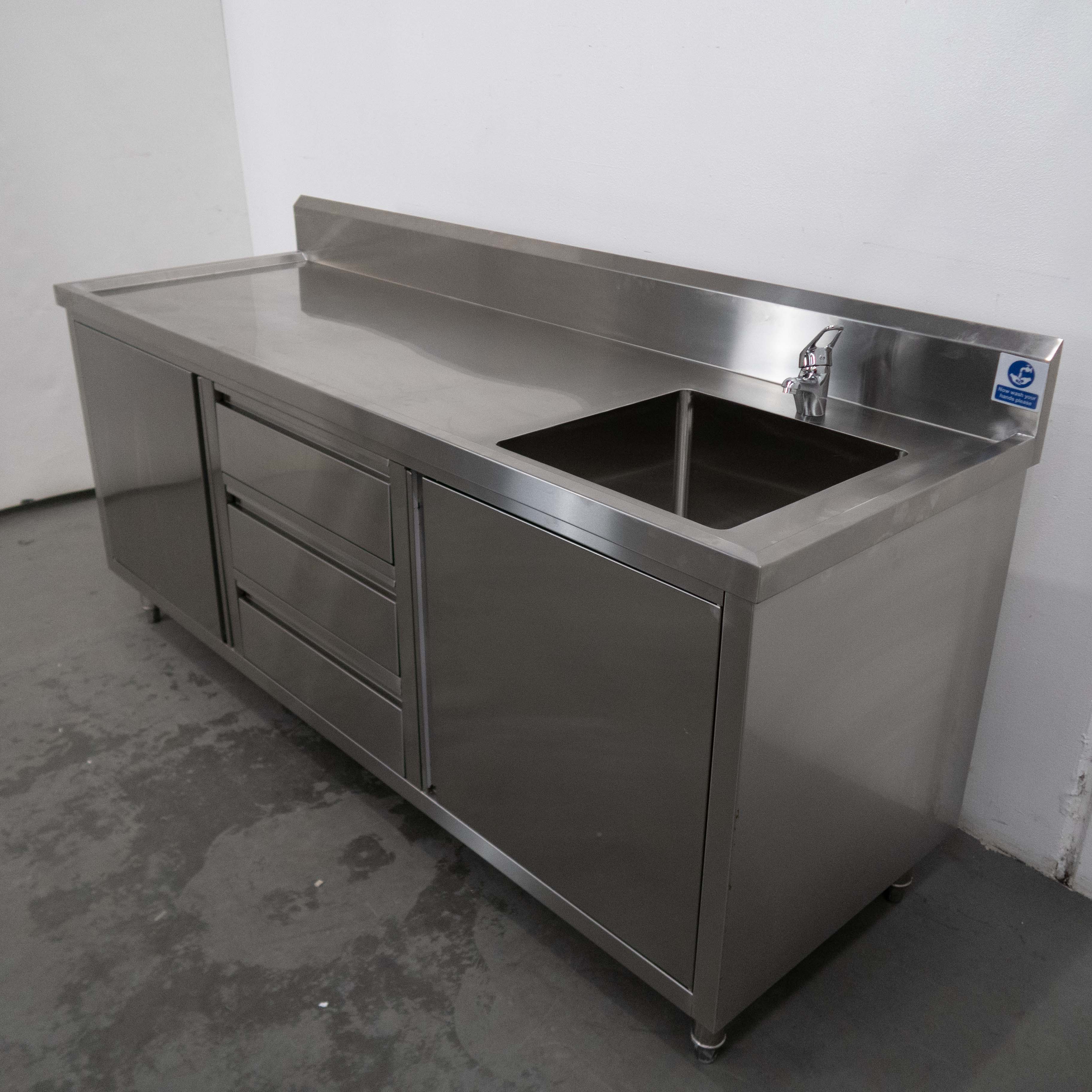 Federal DSC-2100R-H Stainless Steel Sink Cabinet - 884688