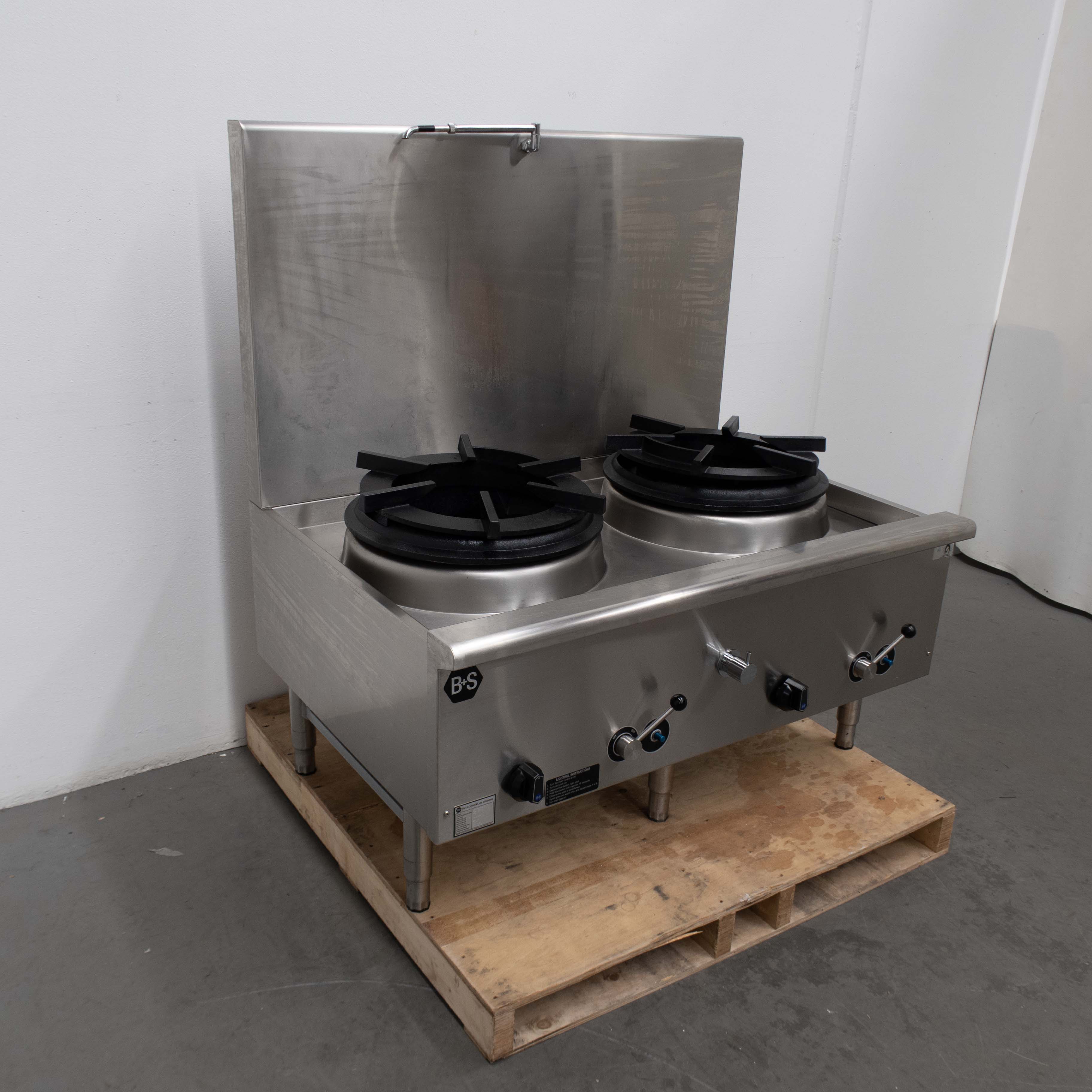 B&S UFWWSPD-2 2 Hole Wok Table - 886682