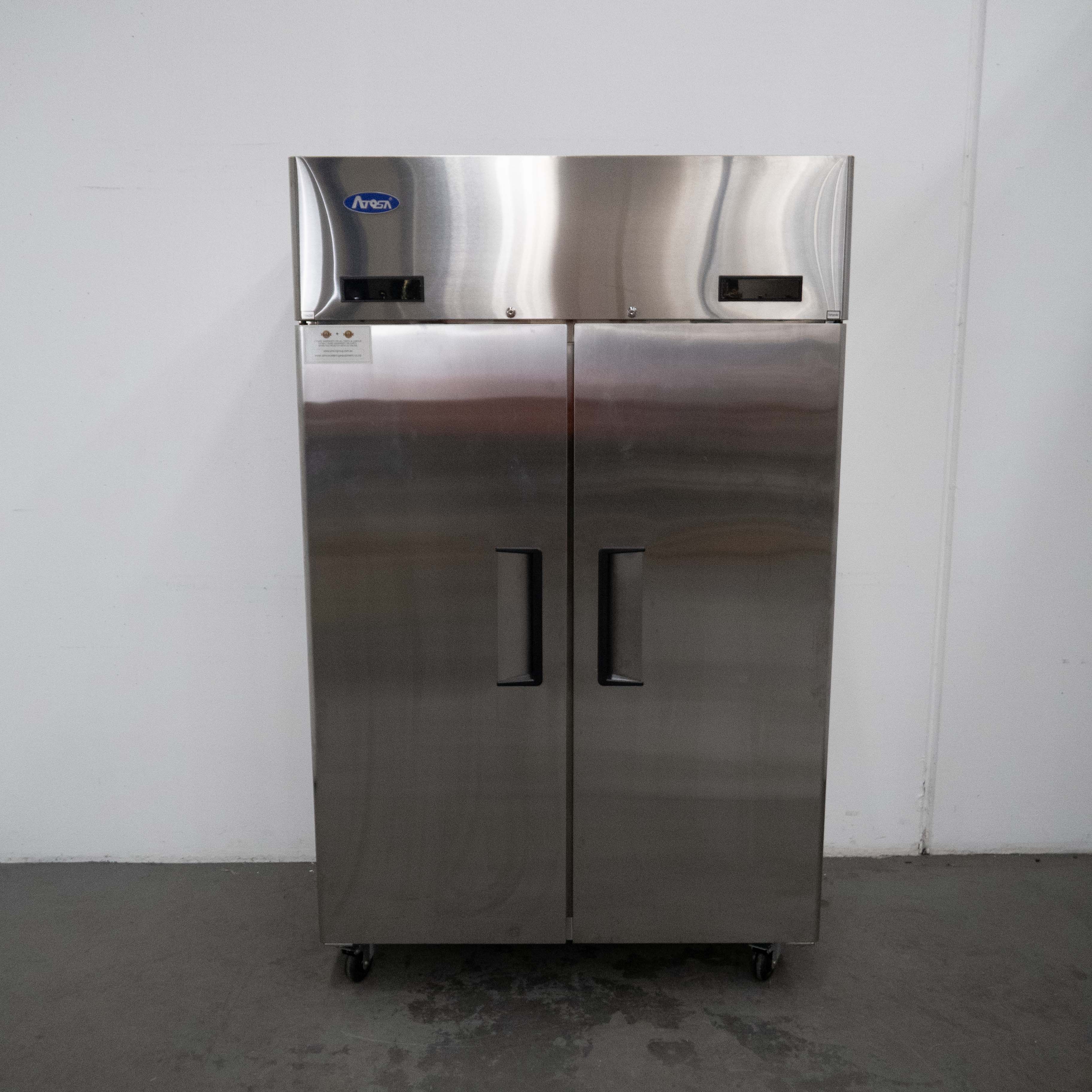 Atosa YBF9239GR 2 Solid Door Upright Fridge/Freezer Combo - 911323