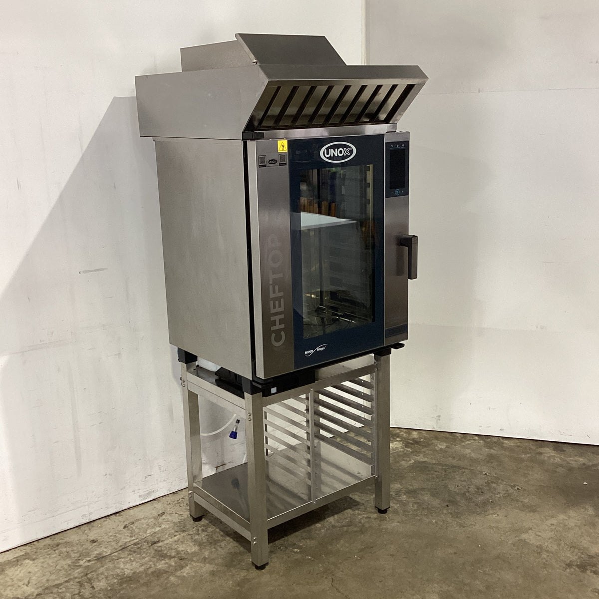 Unox CHEFTOP XEVC-1011-EPRM Combi Oven with Exhaust Hood + Stand - 922782