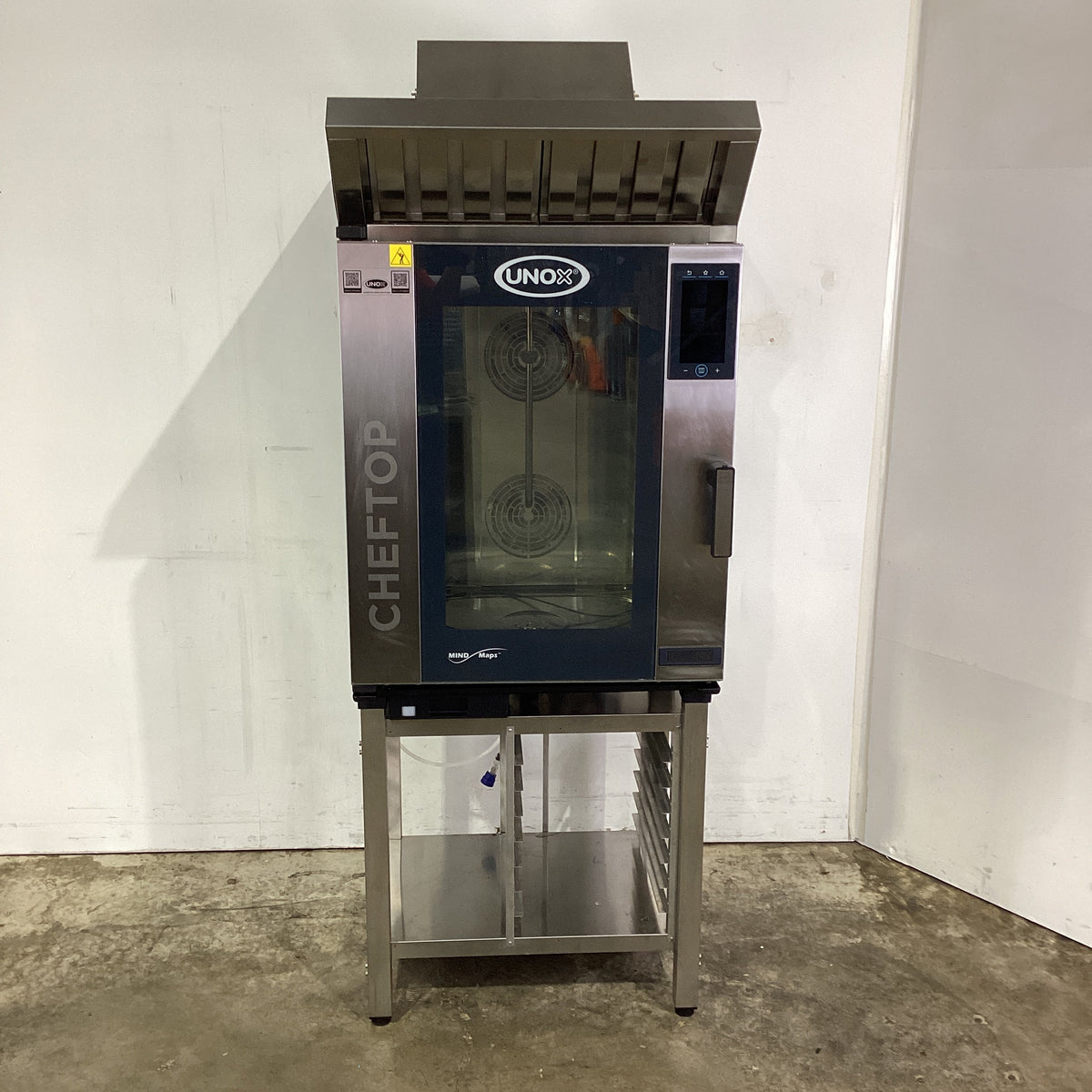 Unox CHEFTOP XEVC-1011-EPRM Combi Oven with Exhaust Hood + Stand - 922782