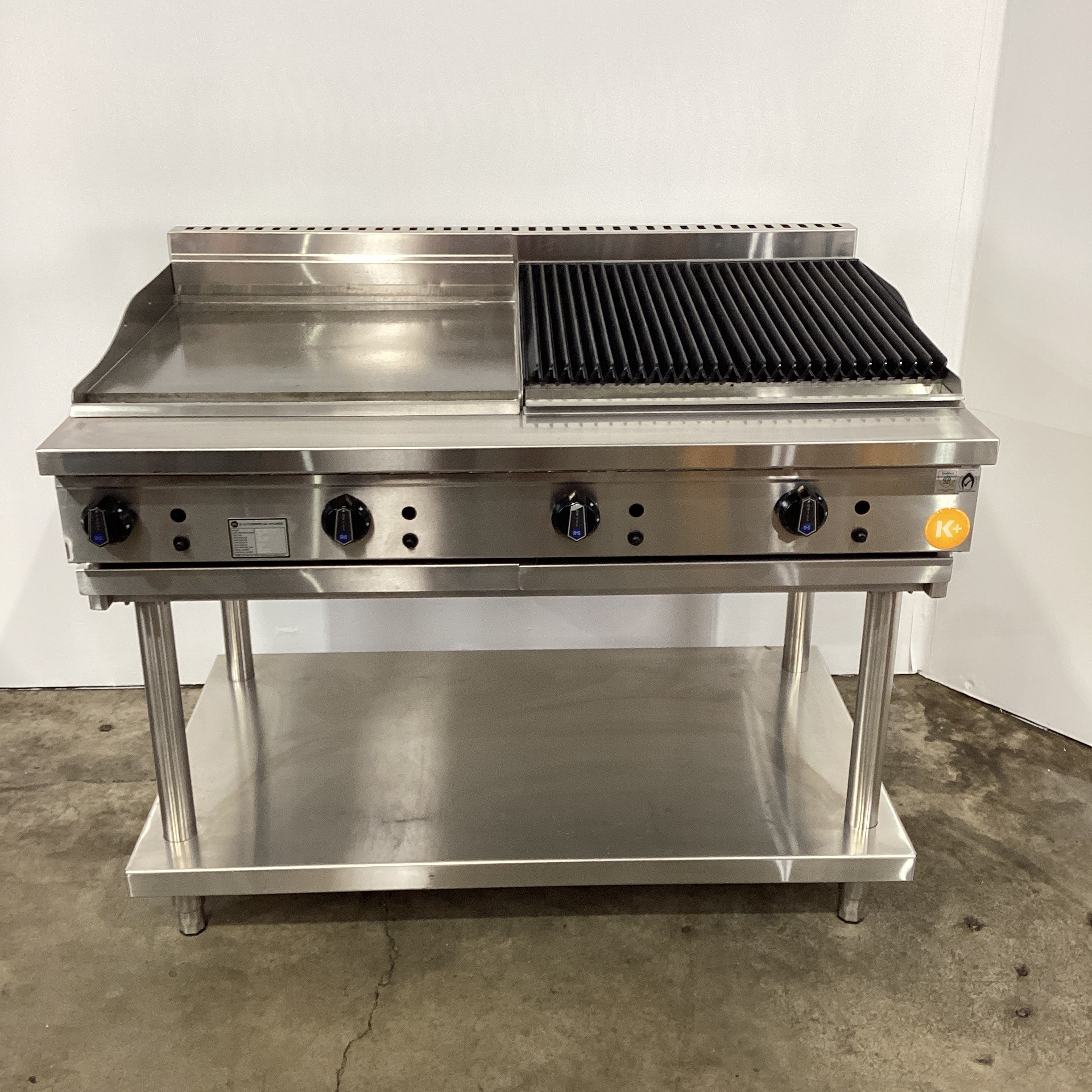 B&S KBT-GRP6-CBR6 Char Grill/Griddle + Stand - 924982