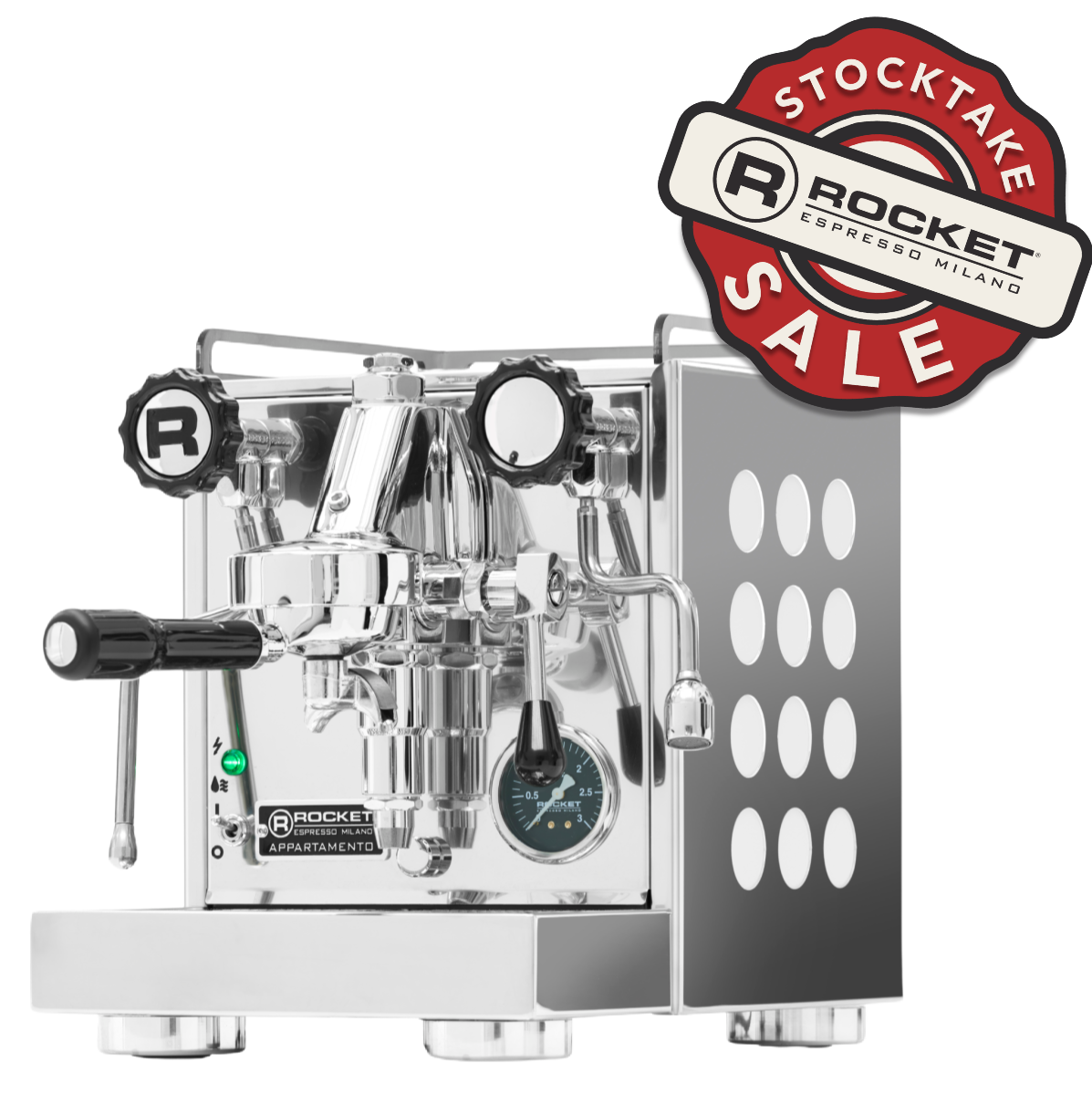Rocket Appartamento - 1 Group Commercial Espresso Machine - Stainless Steel