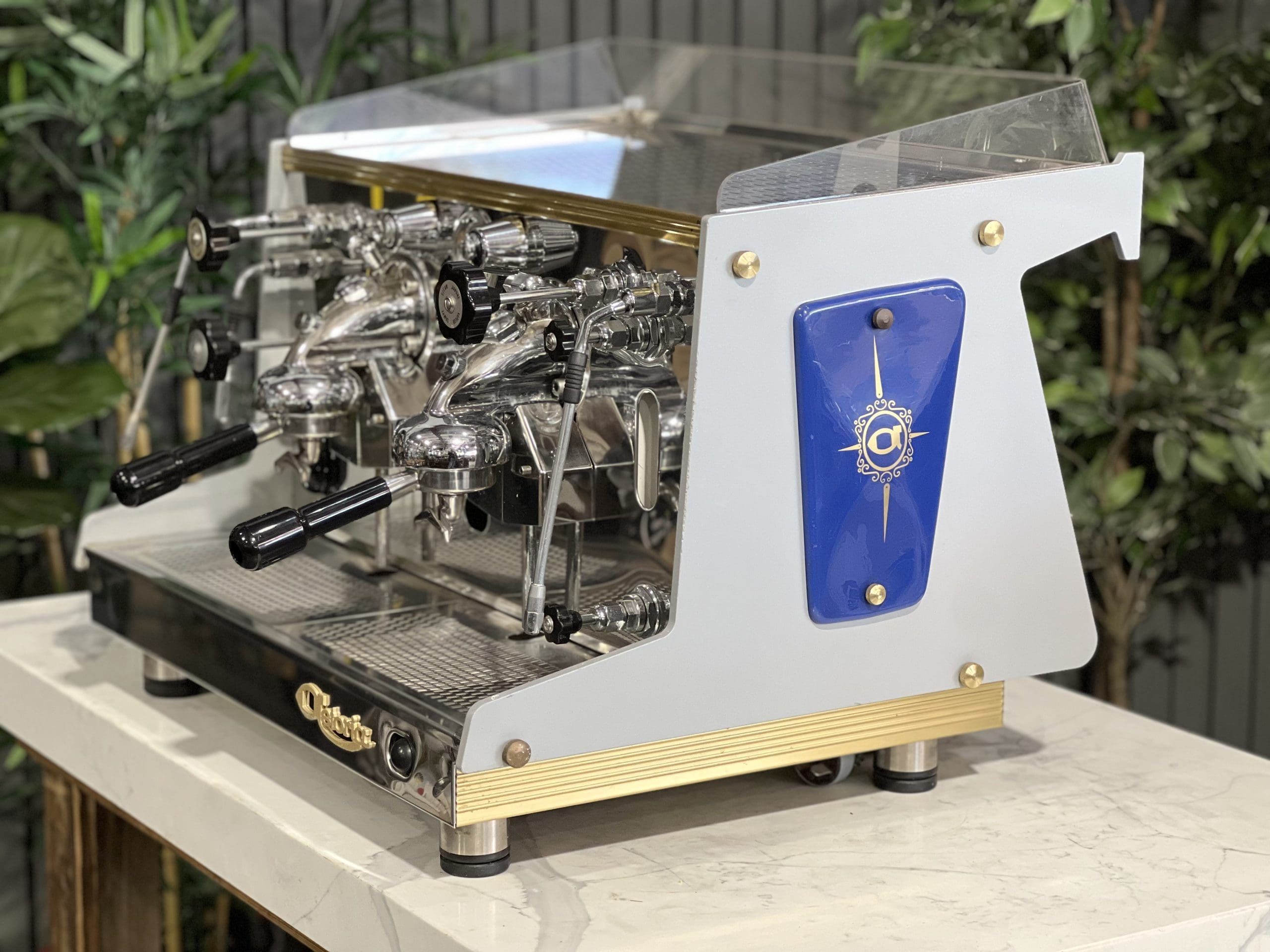 Astoria Rapallo Blue - 2 Group Commercial Espresso Machine - Gold