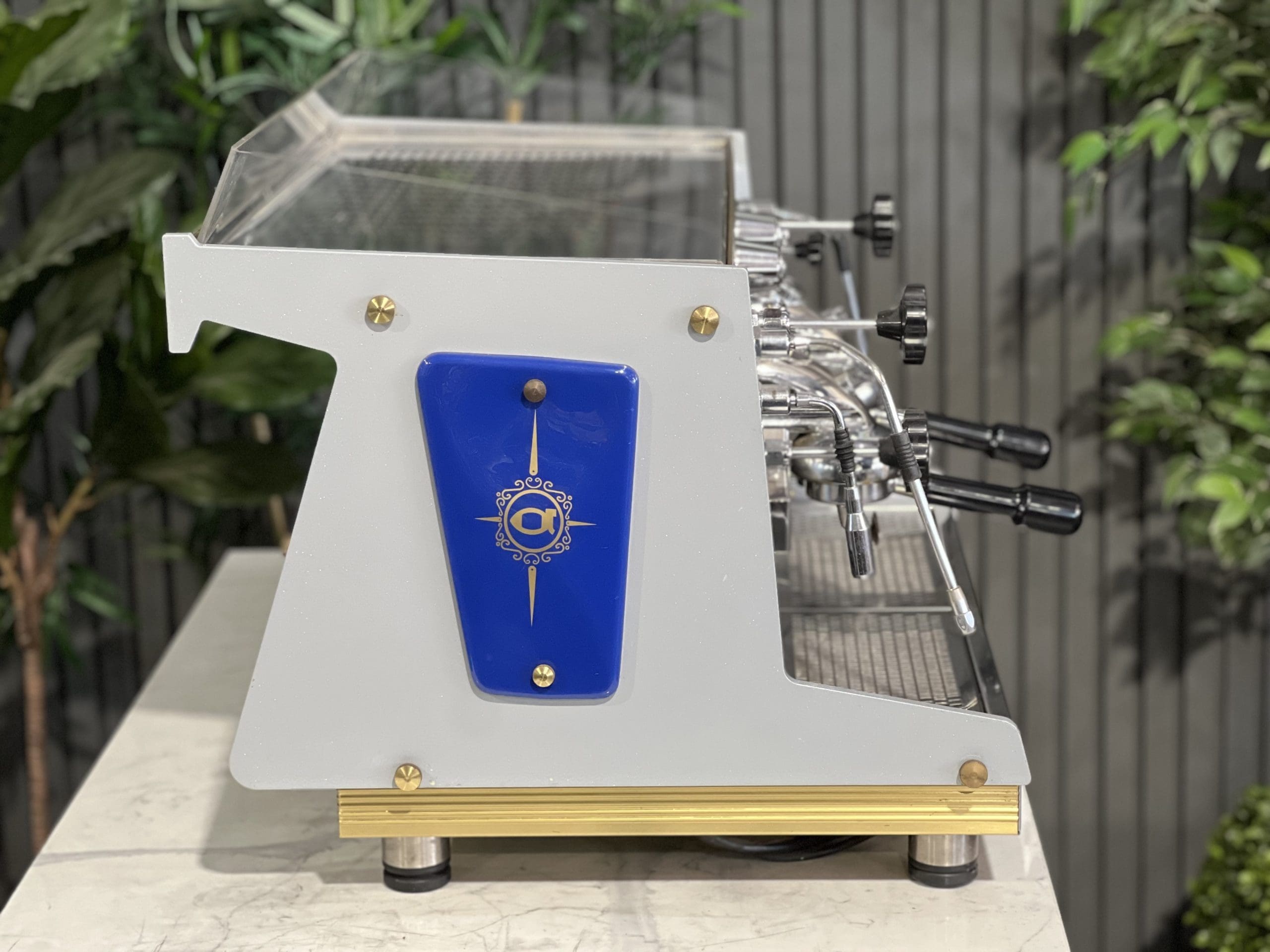 Astoria Rapallo Blue - 2 Group Commercial Espresso Machine - Gold