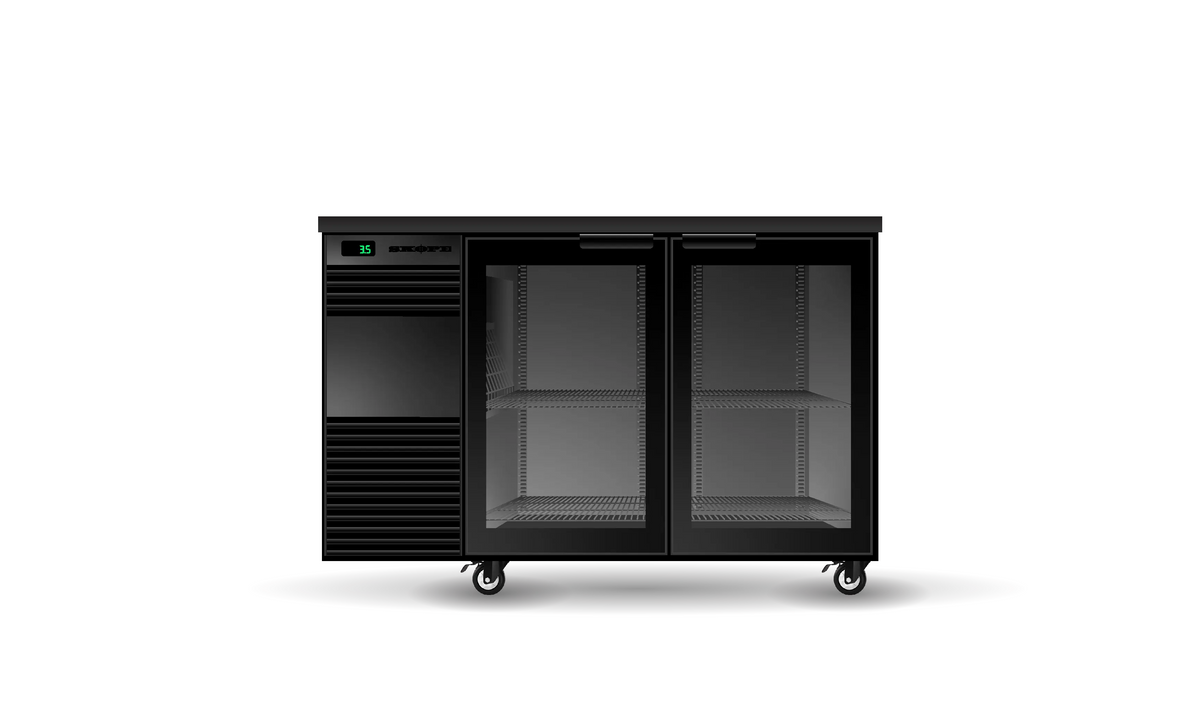 Skope BackBar 2 Glass Swing Door Fridge - BB.2.GSW