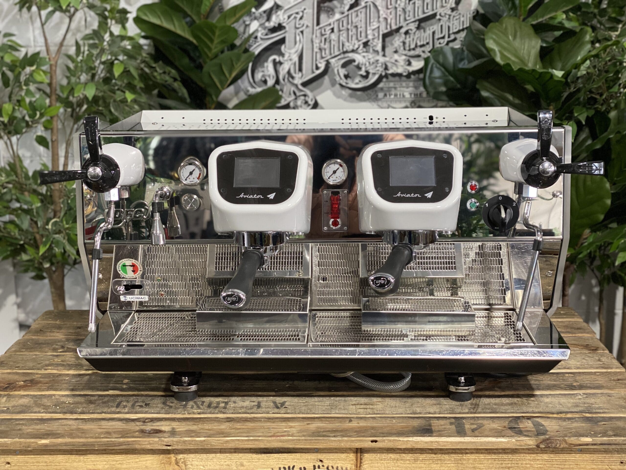 BFC Aviator Custom - 2 Group Commercial Espresso Machine - White