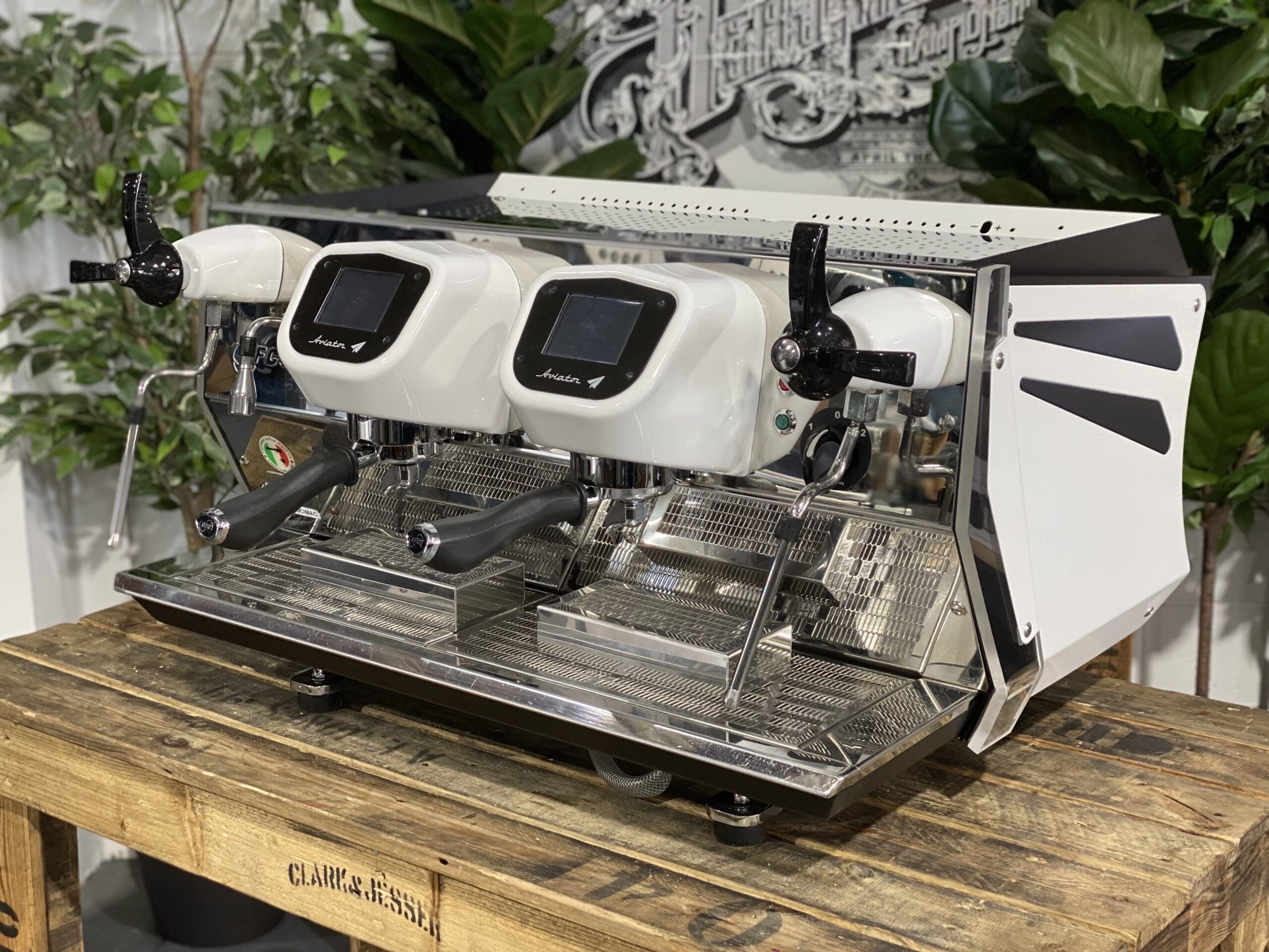 BFC Aviator Custom - 2 Group Commercial Espresso Machine - White