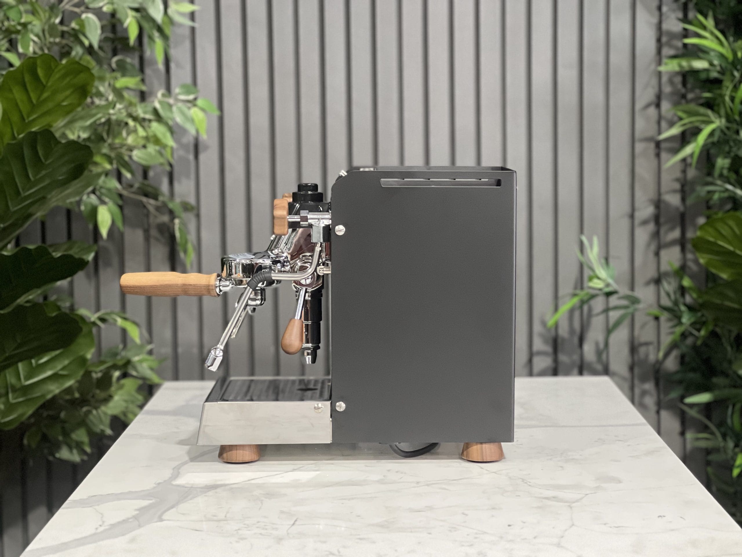 BFC Experta Black - 1 Group Commercial Espresso Machine - Timber
