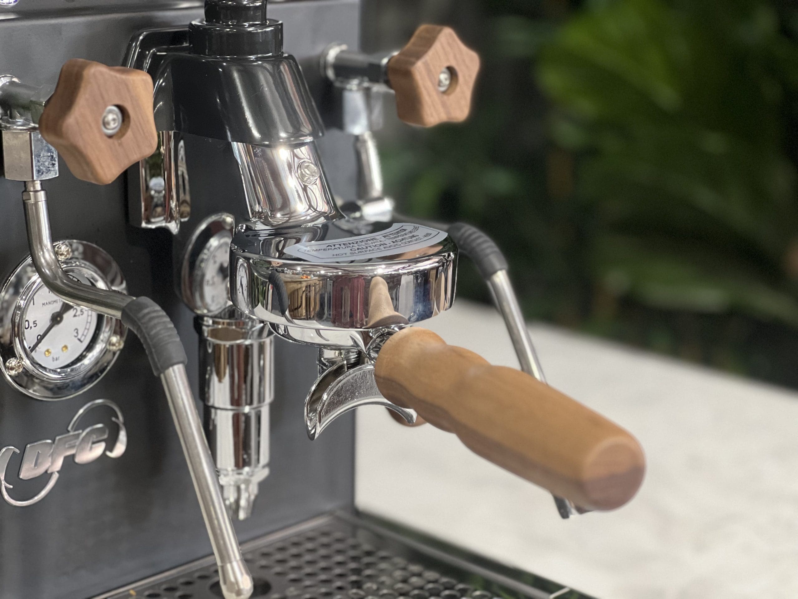 BFC Experta Black - 1 Group Commercial Espresso Machine - Timber