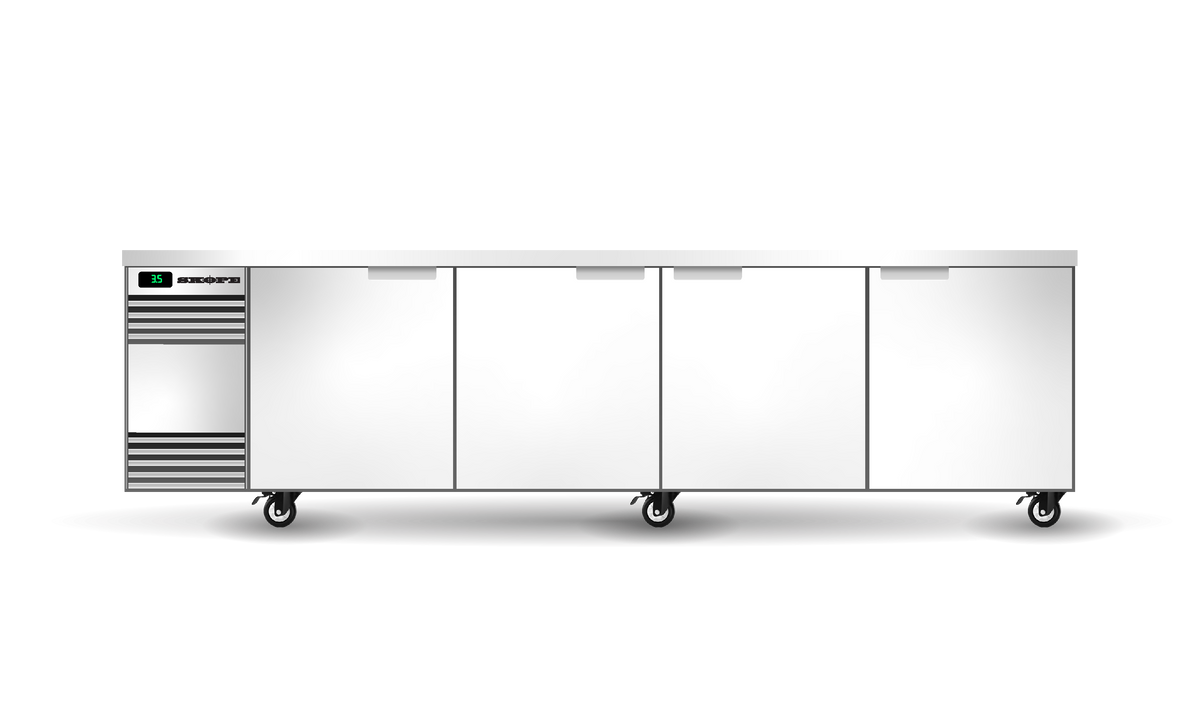 Skope BackBar 4 Solid Swing Door CounterLine Fridge 721L - CL.4.SSW