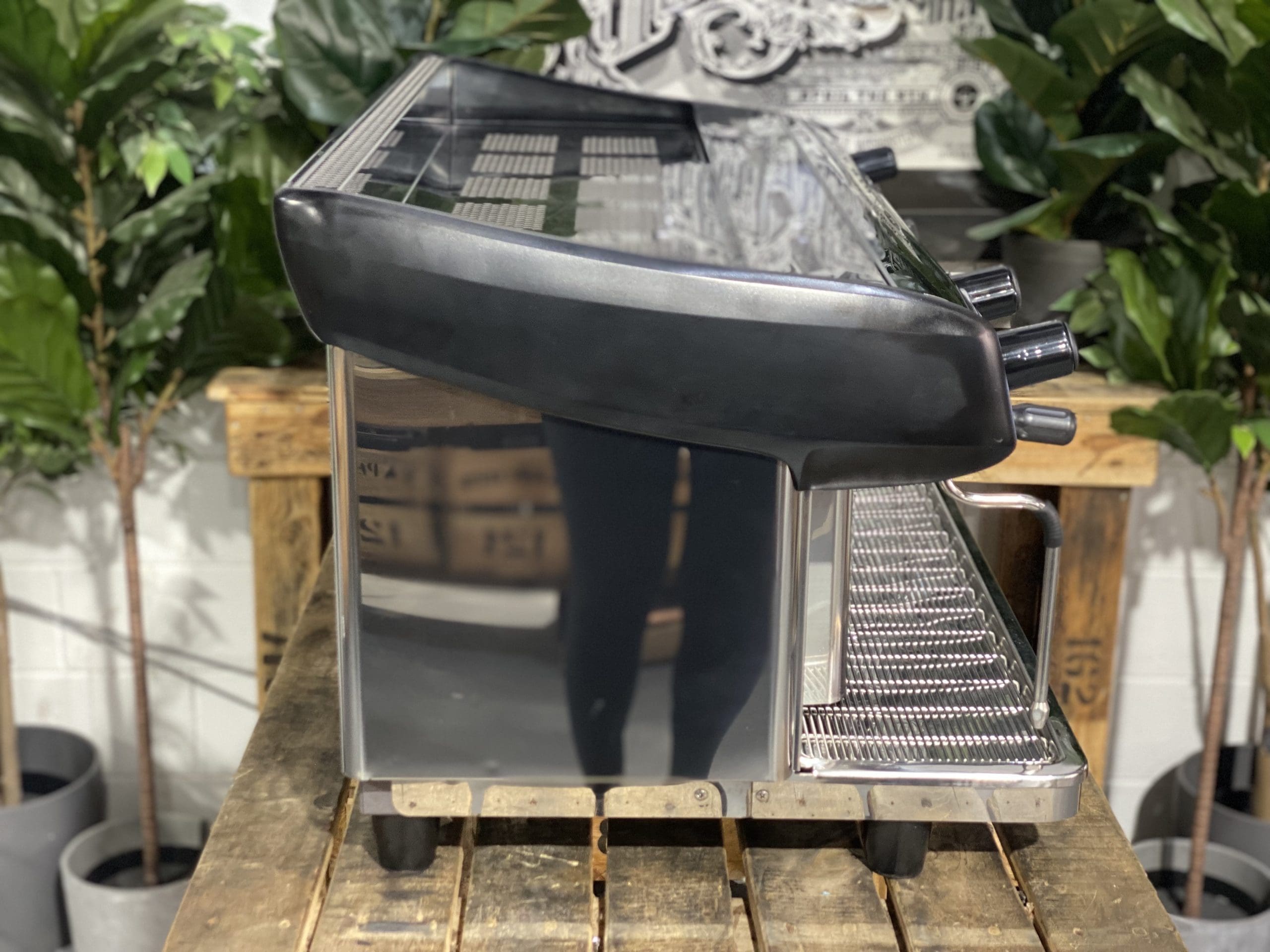 Expobar MegaCrem High Cup Stainless - 3 Group Commercial Espresso Machine - Black