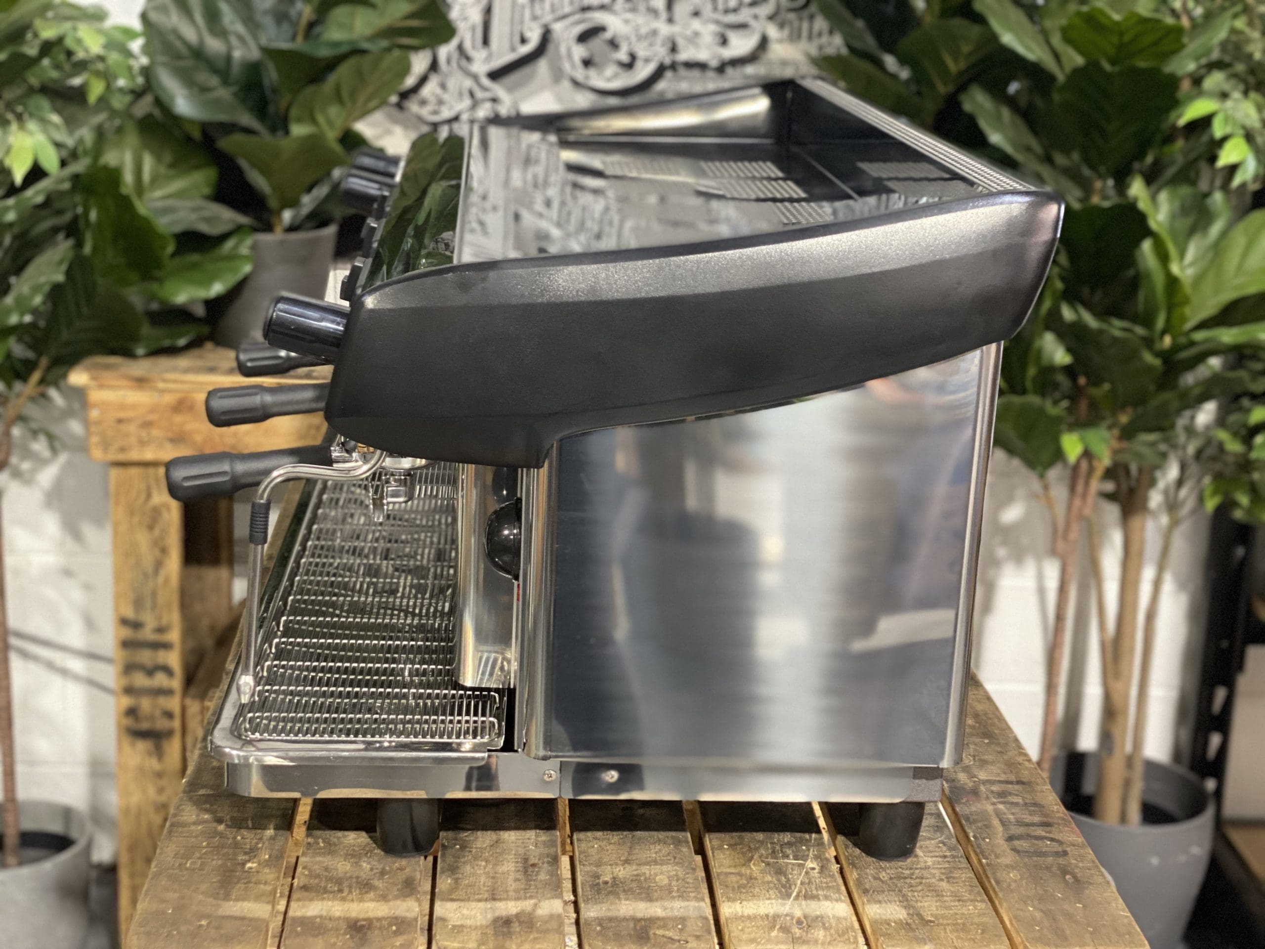 Expobar MegaCrem High Cup Stainless - 3 Group Commercial Espresso Machine - Black