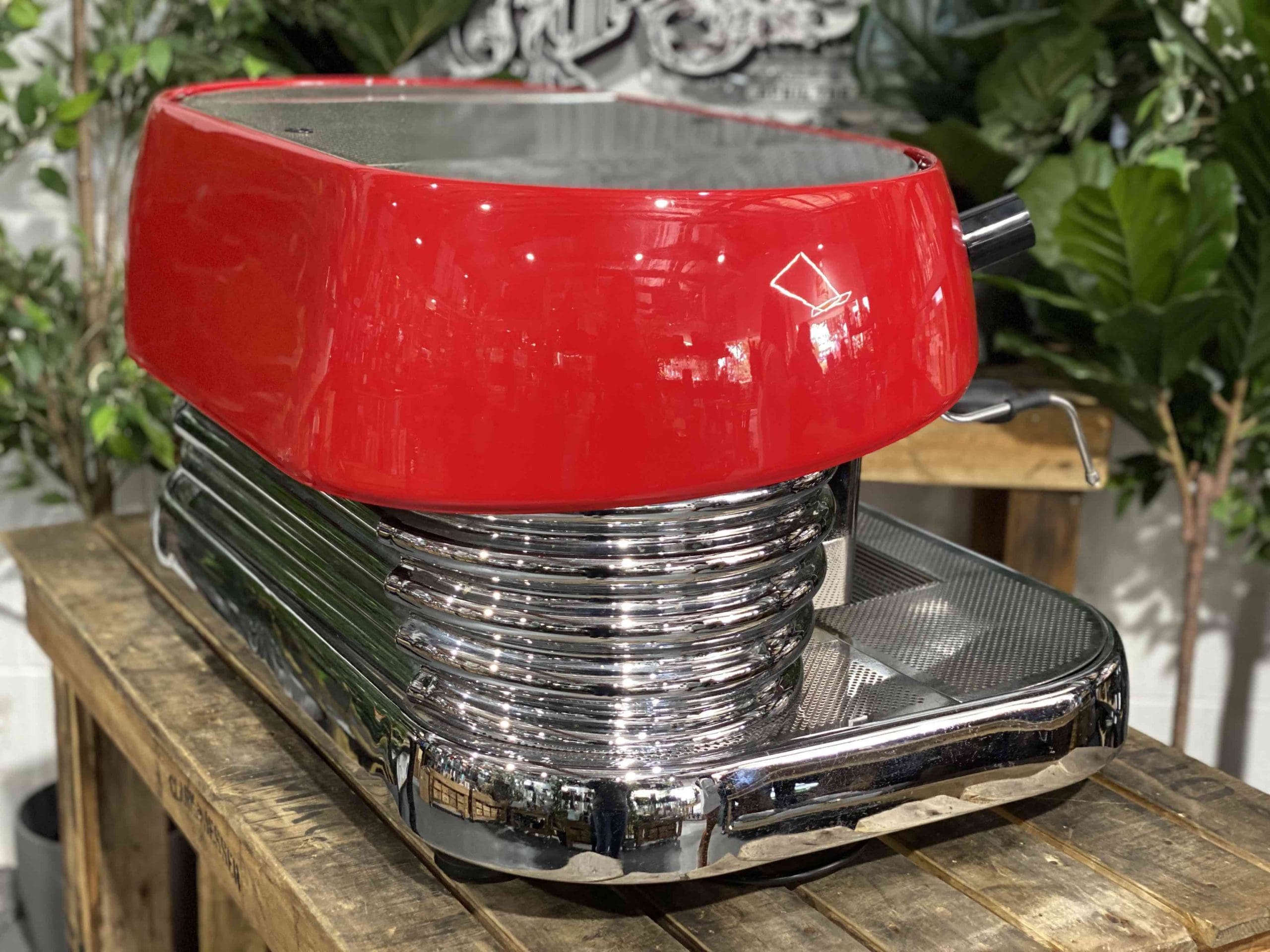 Brasilia Excelsior - 2 Group Commercial Espresso Machine - Red