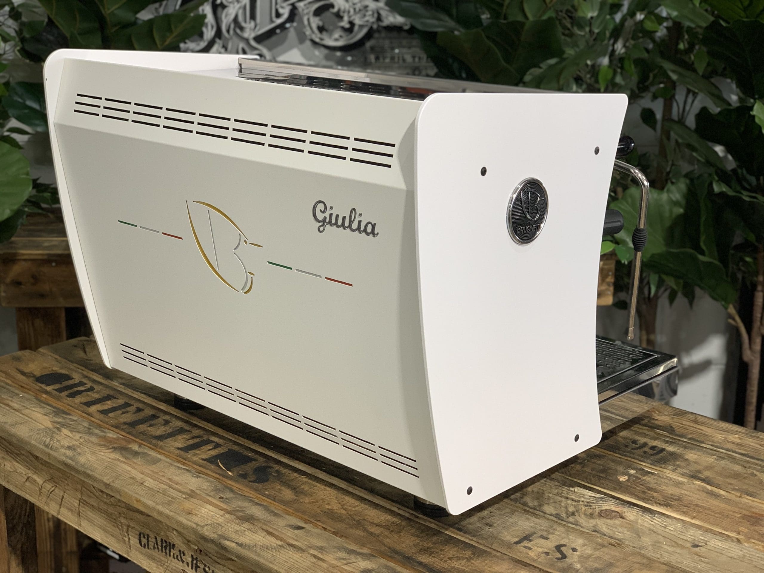 Brugnetti Guilia Manufactum - 2 Group Commercial Espresso Machine - White
