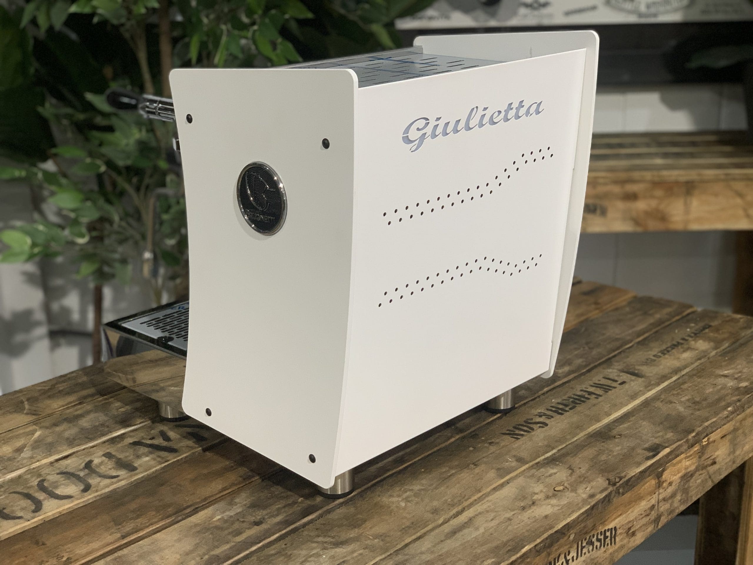 Brugnetti Giulietta White - 1 Group Commercial Espresso Machine - Stainless