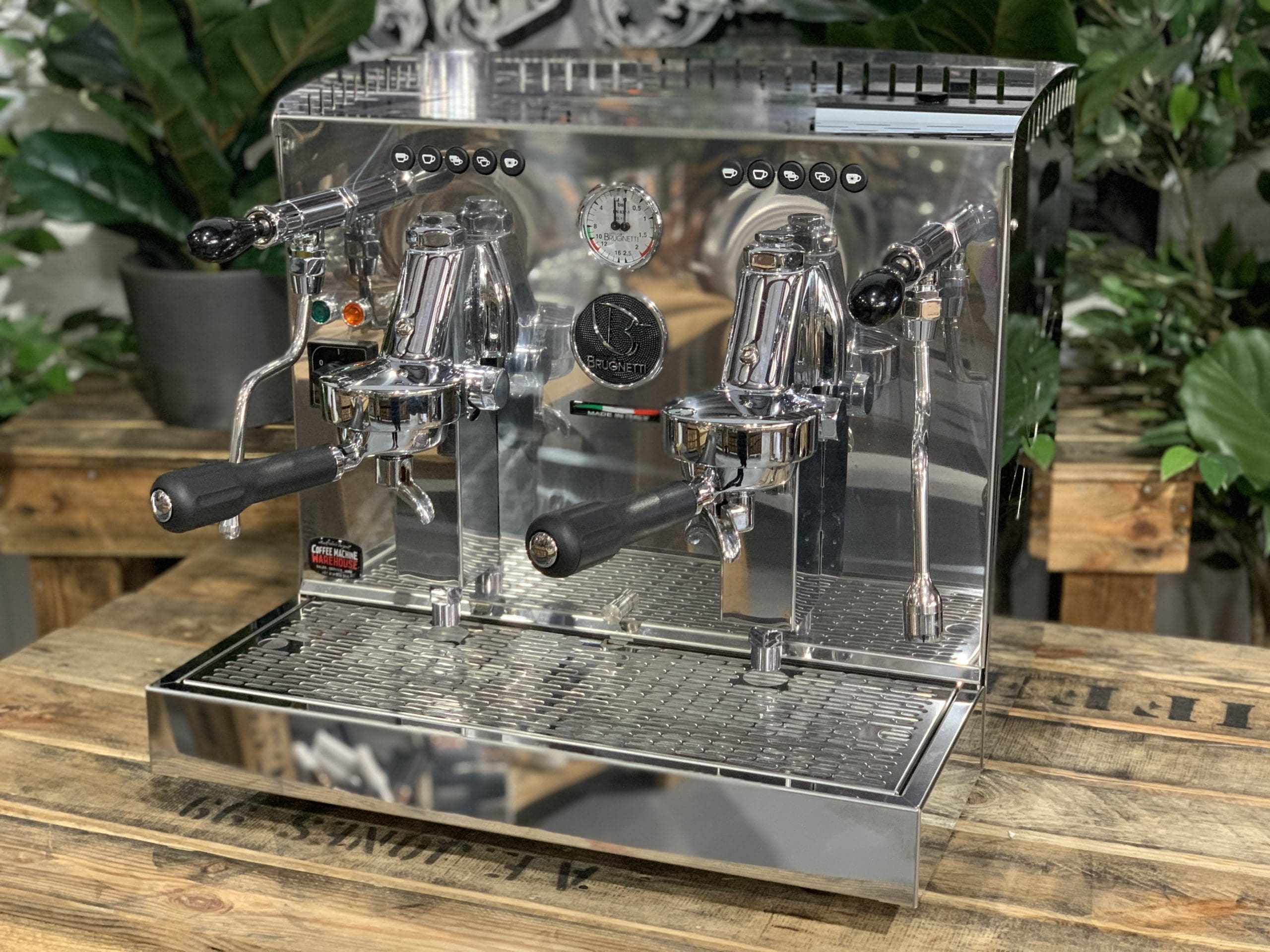 Brugnetti Giulia Compact Tank - 2 Group Commercial Espresso Machine