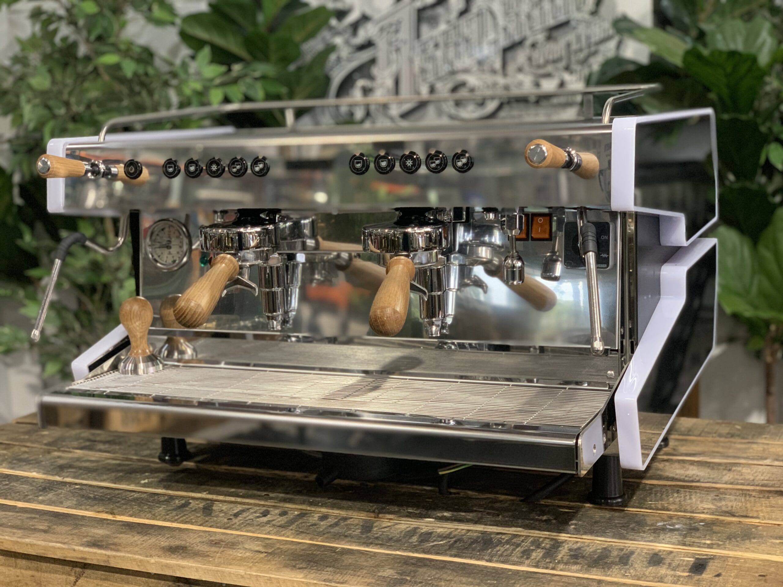 CIME CO-03 NEO E61 Stainless - 2 Group Commercial Espresso Machine - White