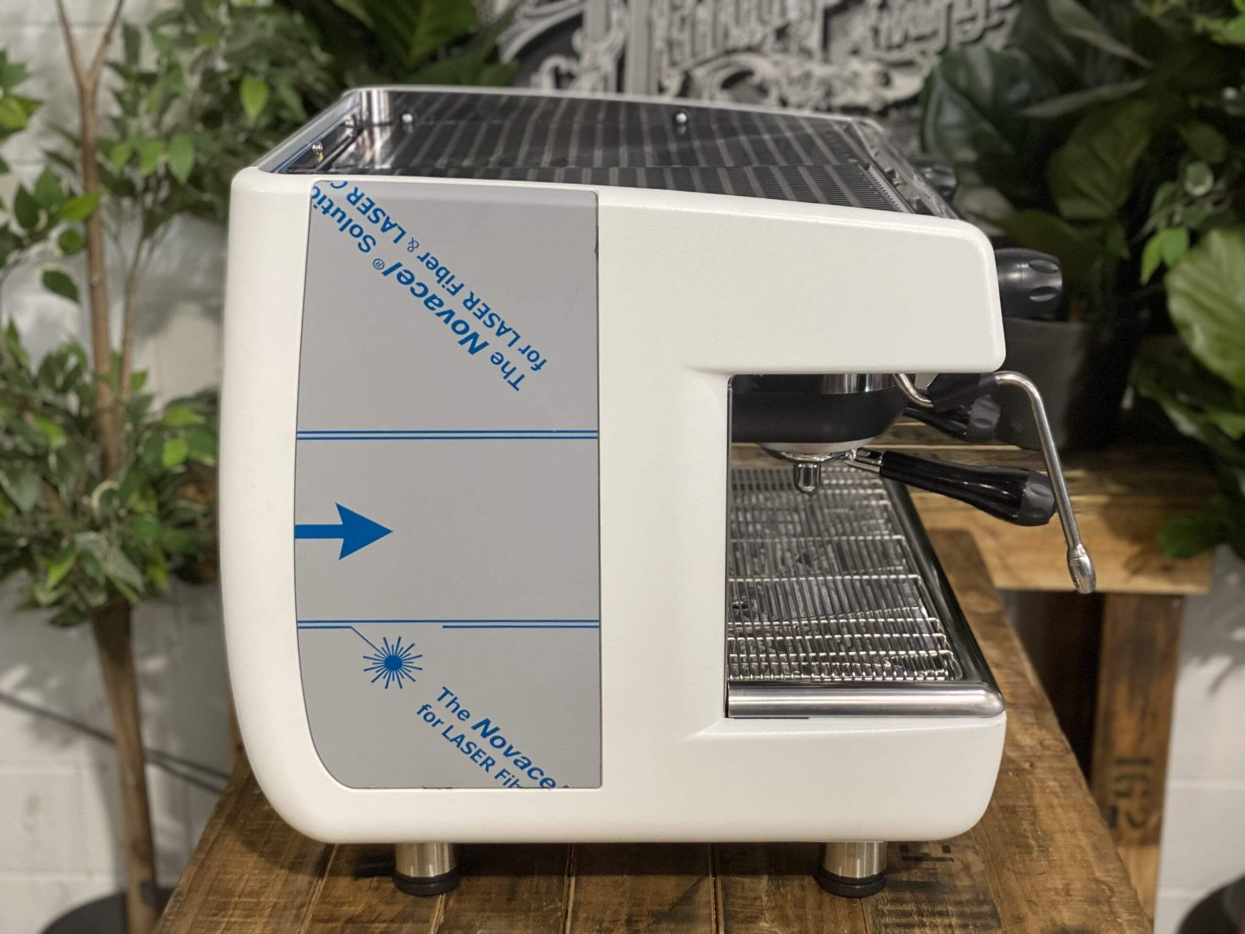 Casadio Undici Compact White and - 2 Group Commercial Espresso Machine - Stainless