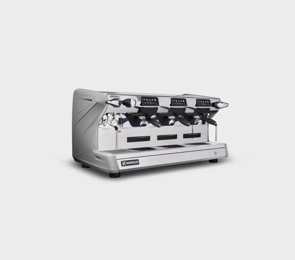 Rancilio Classe 5 USB Crono Tall - - 3 Group Commercial Espresso Machine - Commercial - Stone Grey