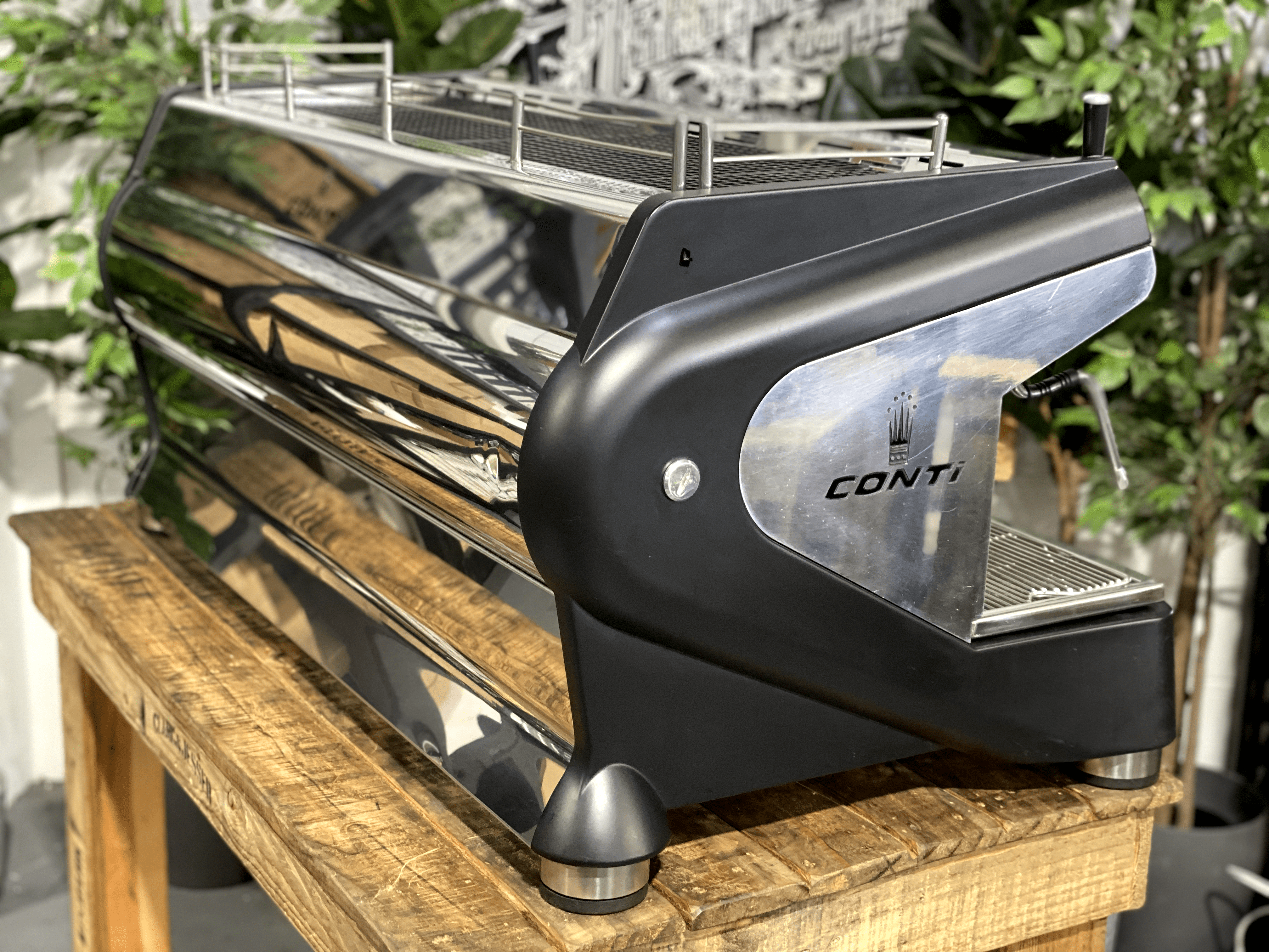 Conti Monte Carlo 3 Group Black Espresso Coffee Machine - 31872