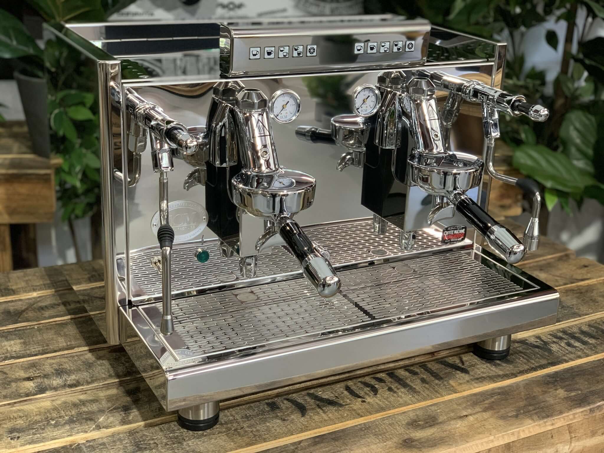 Ecm Elektronika Profi Due Brand - 2 Group Commercial Espresso Machine - Stainless Steel