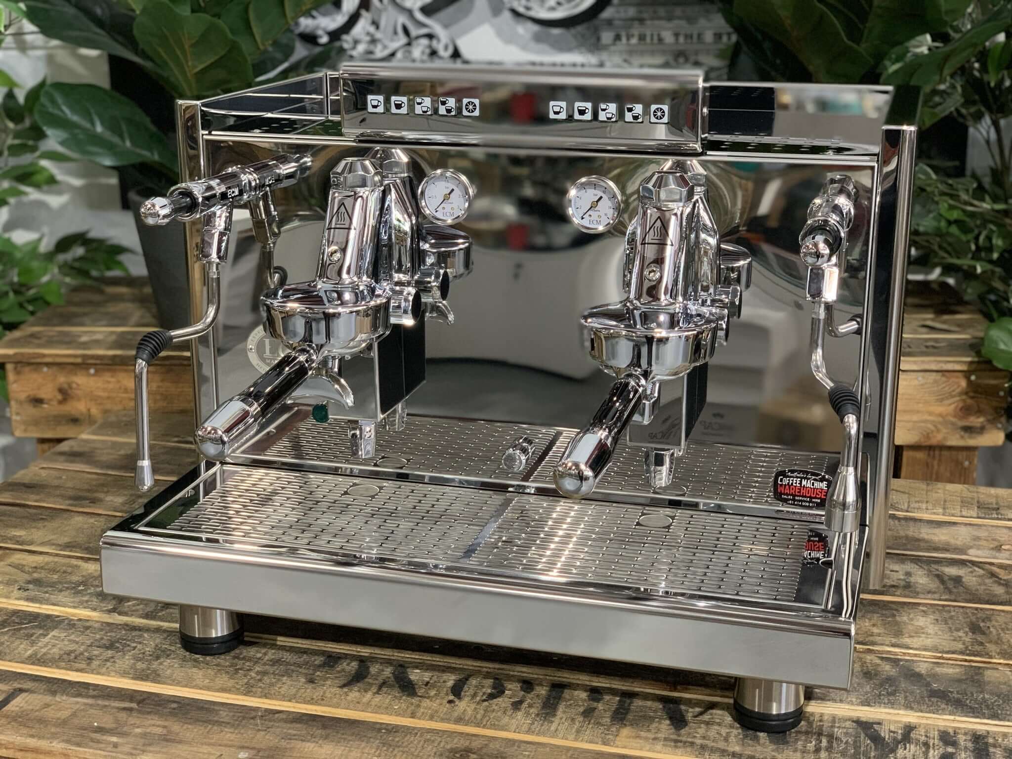 Ecm Elektronika Profi Due Brand - 2 Group Commercial Espresso Machine - Stainless Steel