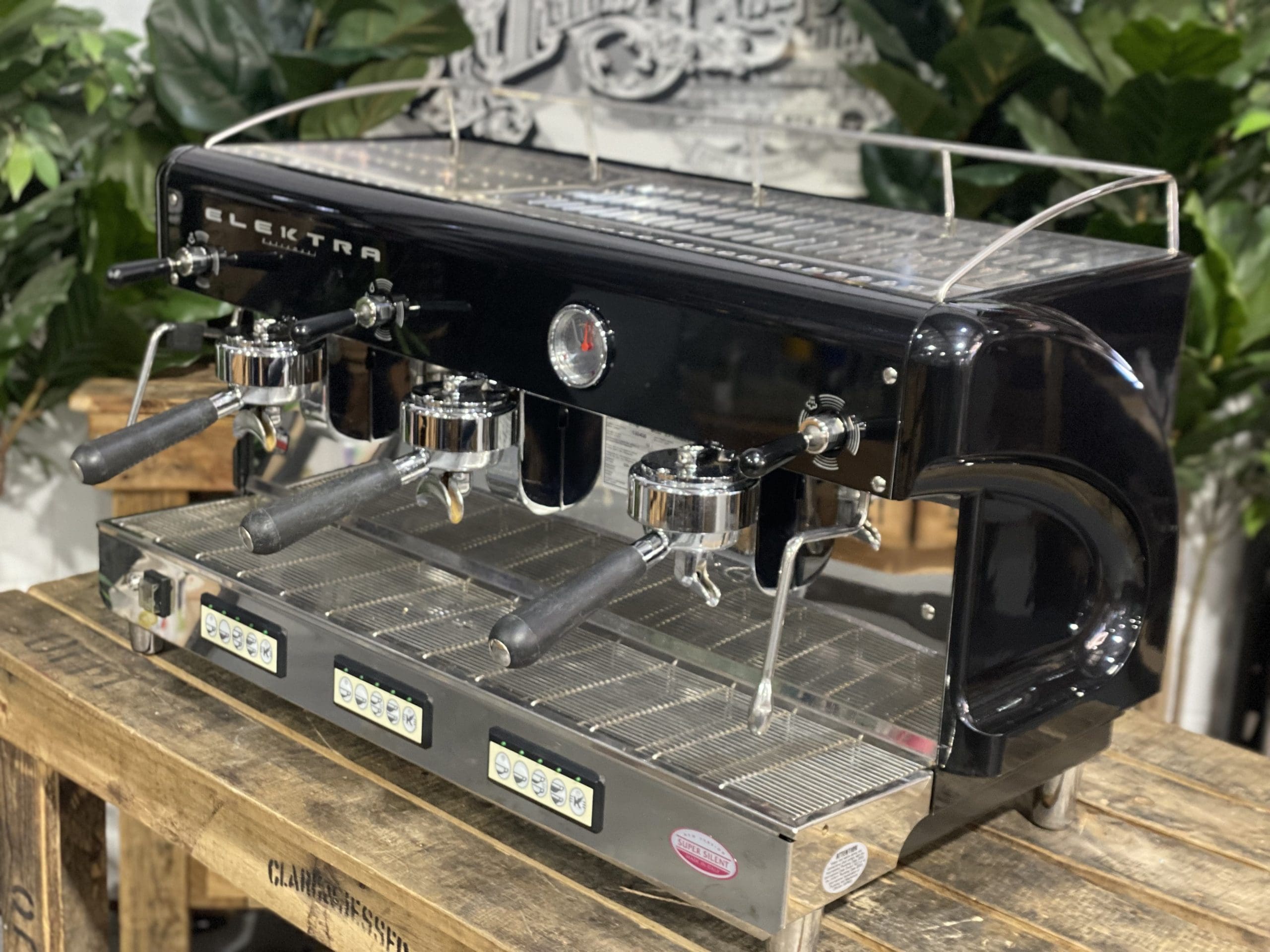 Elektra Maxi - 3 Group Commercial Espresso Machine - Black