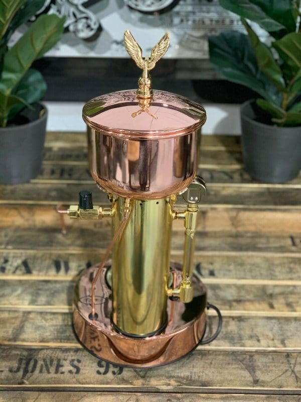 Elektra Micro Casa Semi Automatica & Brass - 1 Group Commercial Espresso Machine - Gold