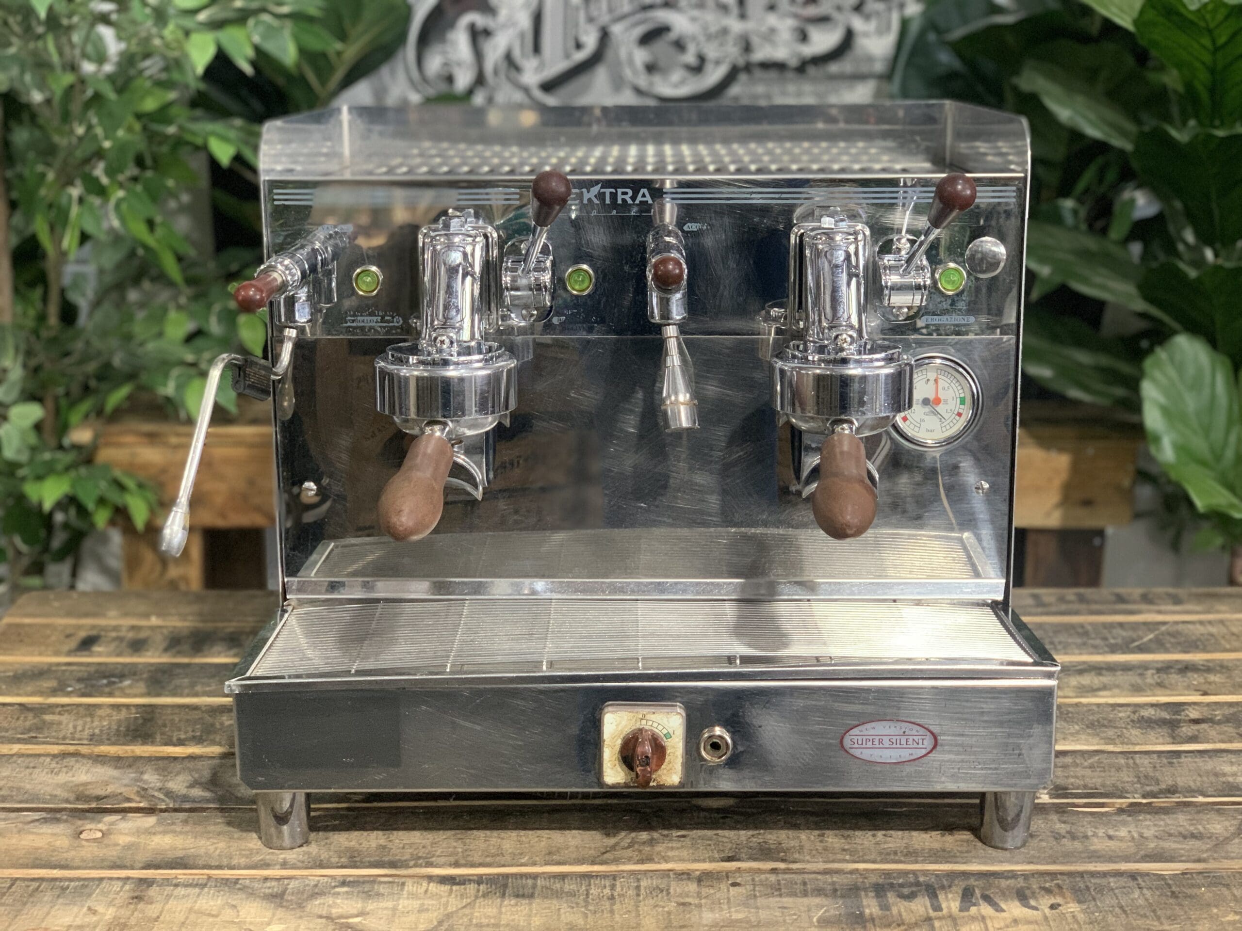 Elektra Sixties T3 Compact - 2 Group Commercial Espresso Machine - Stainless Steel