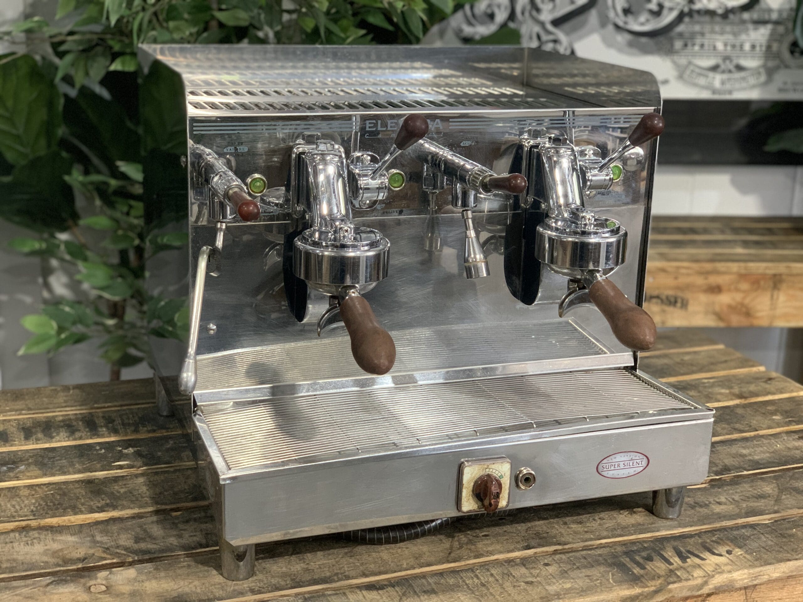 Elektra Sixties T3 Compact - 2 Group Commercial Espresso Machine - Stainless Steel