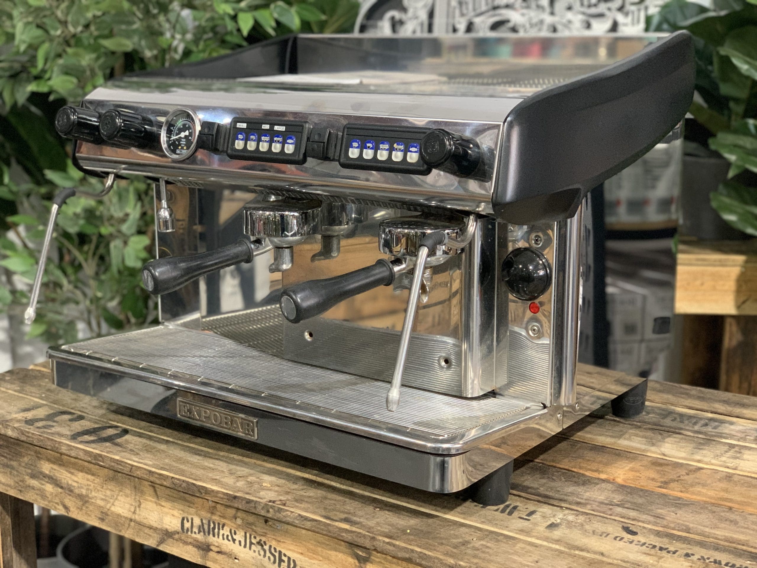 Expobar Megacrem High Cup - 2 Group Commercial Espresso Machine - Stainless Steel