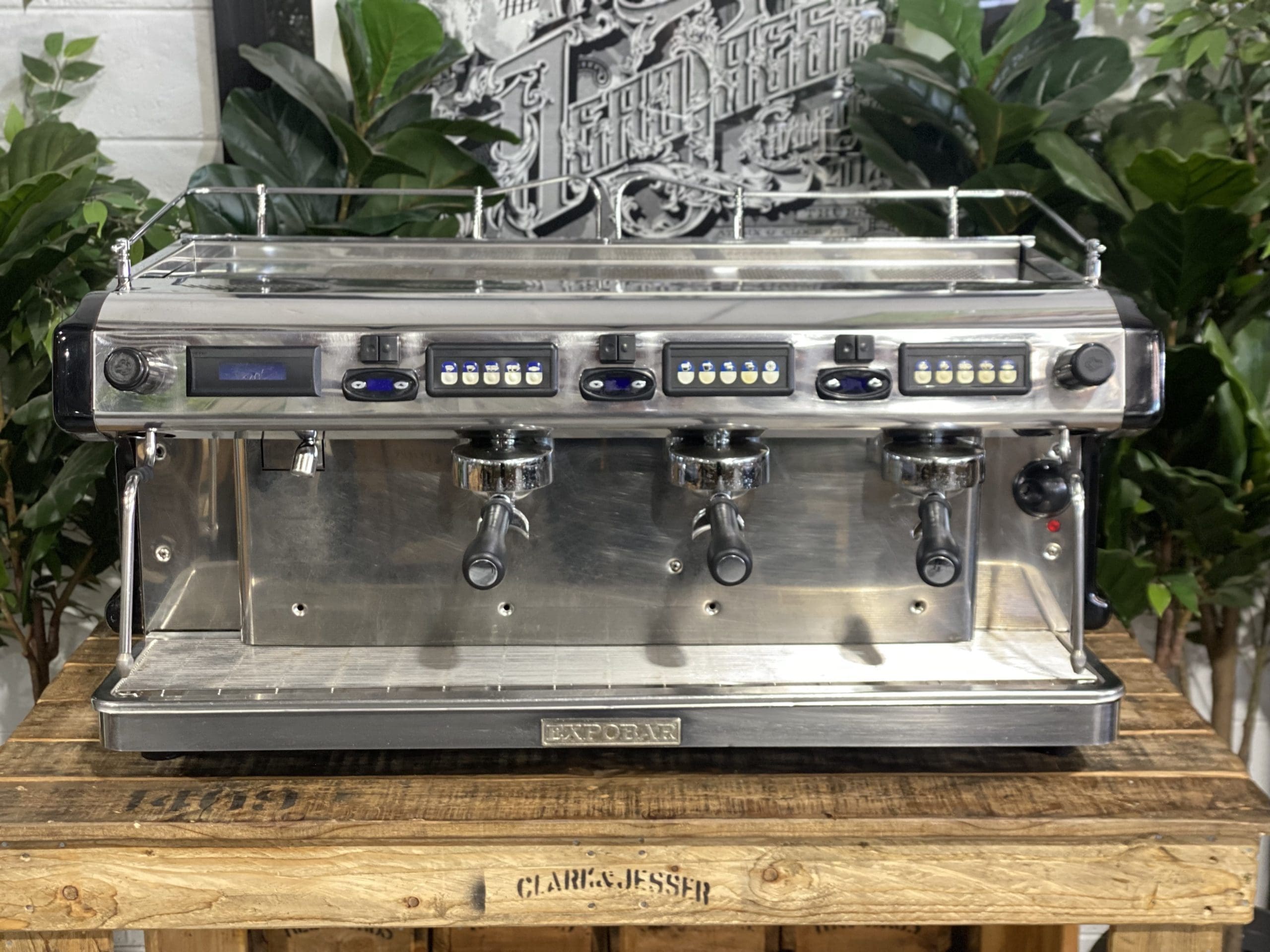 Expobar Ruggero Multiboiler Gloss - 3 Group Commercial Espresso Machine - Black